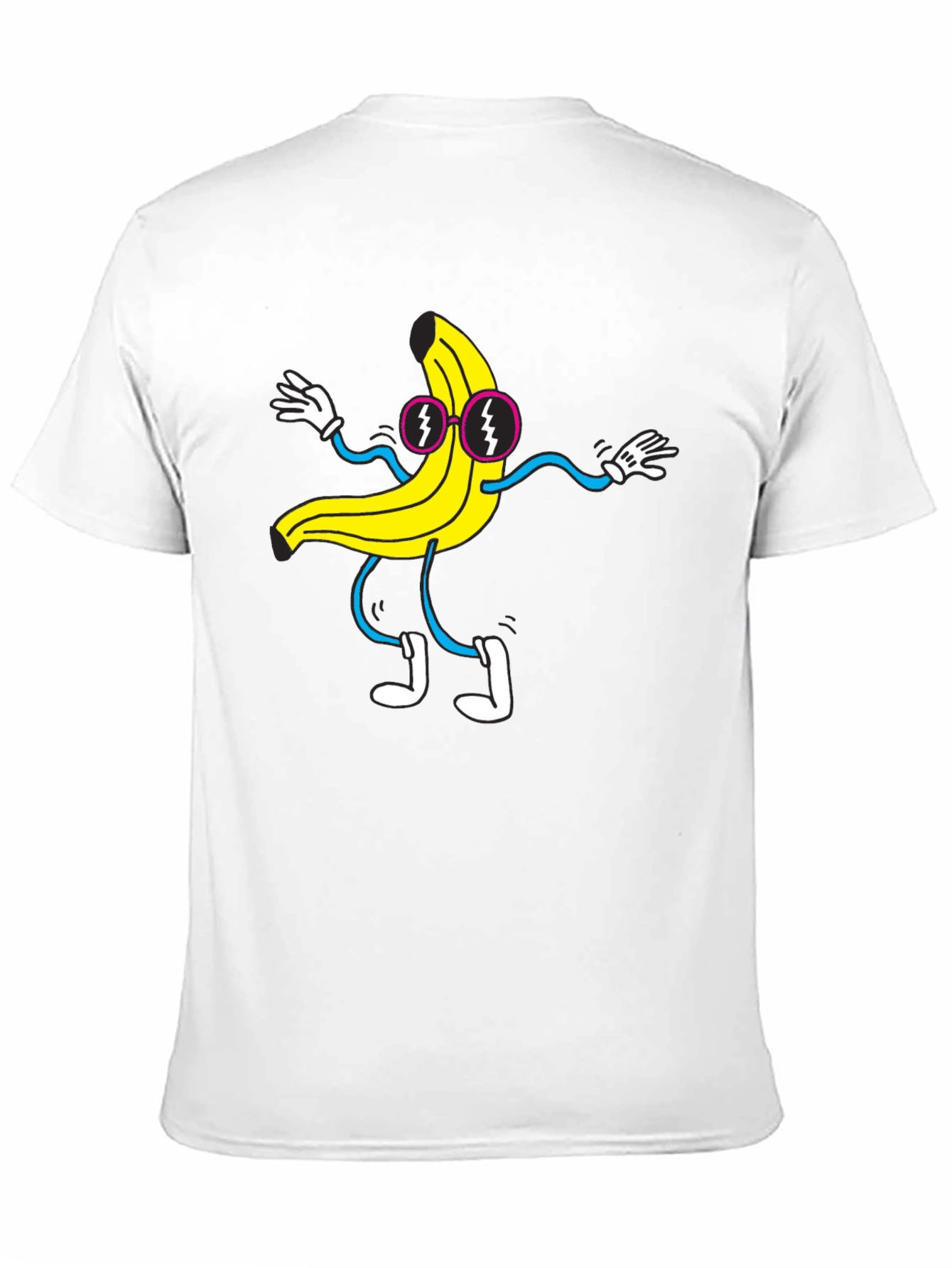 Black Funky Banana Graphic T-Shirt - Black Cotton Tee view 11