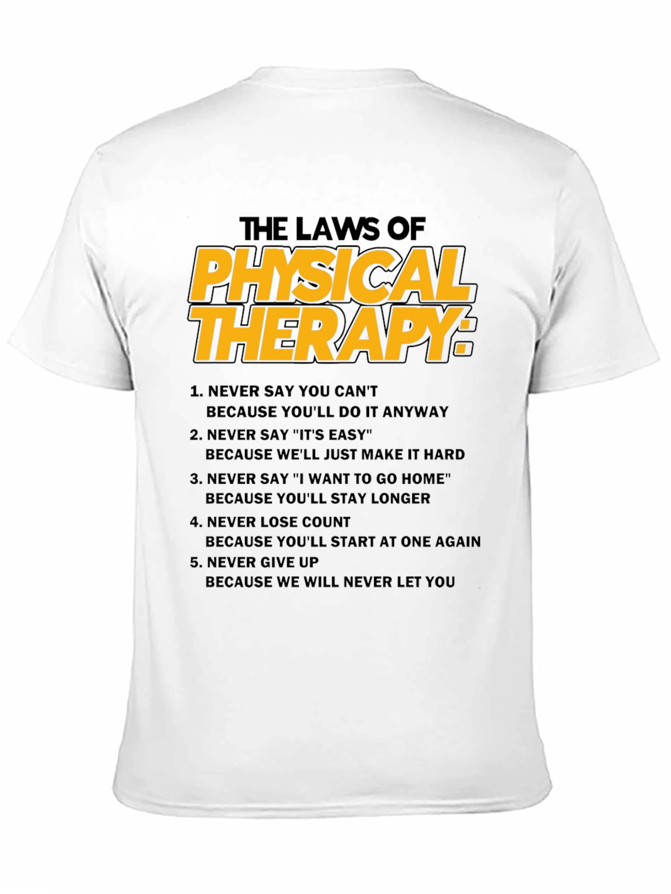 Black The Laws of Physical Therapy T-Shirt view 11