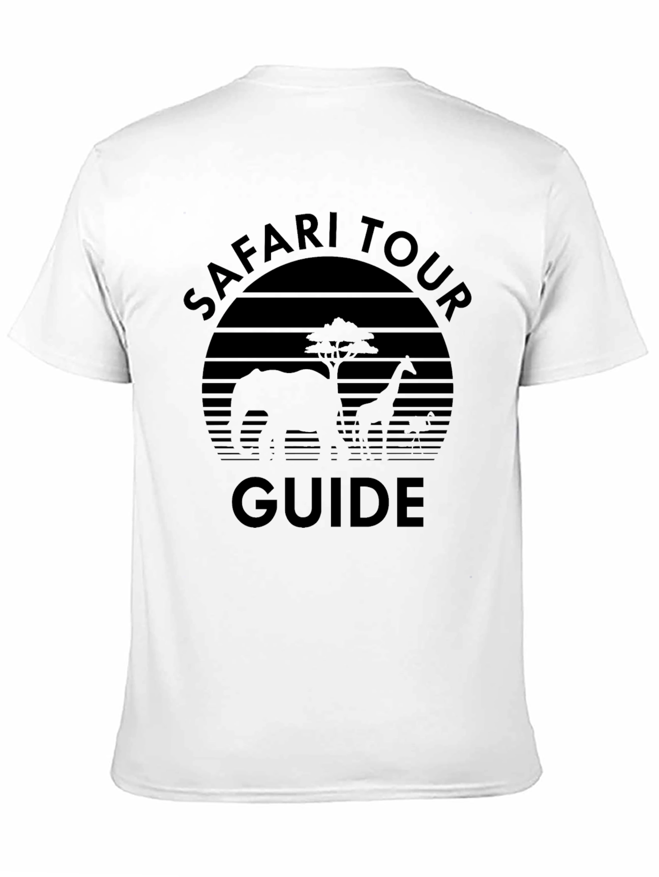 Black Safari Tour Guide Black T-Shirt view 11
