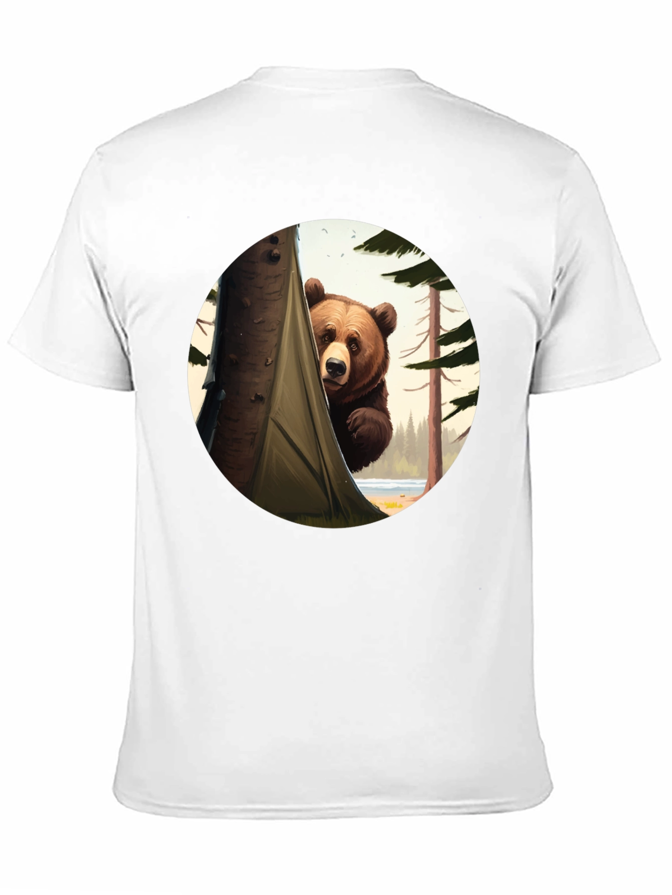 Black Peek-a-Bear Black Graphic Tee view 11