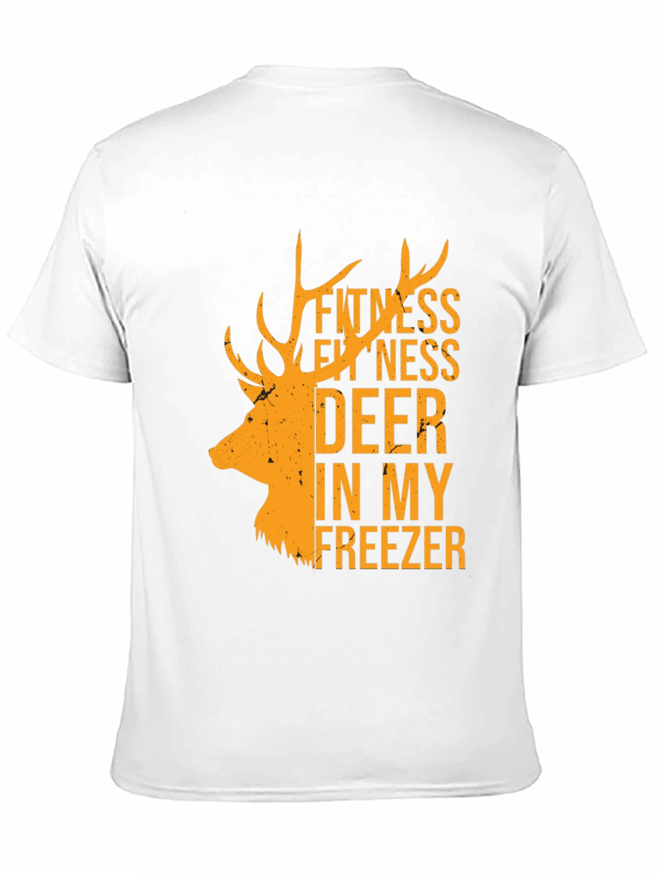 Black Fitness Deer In My Freezer Black T-Shirt view 11