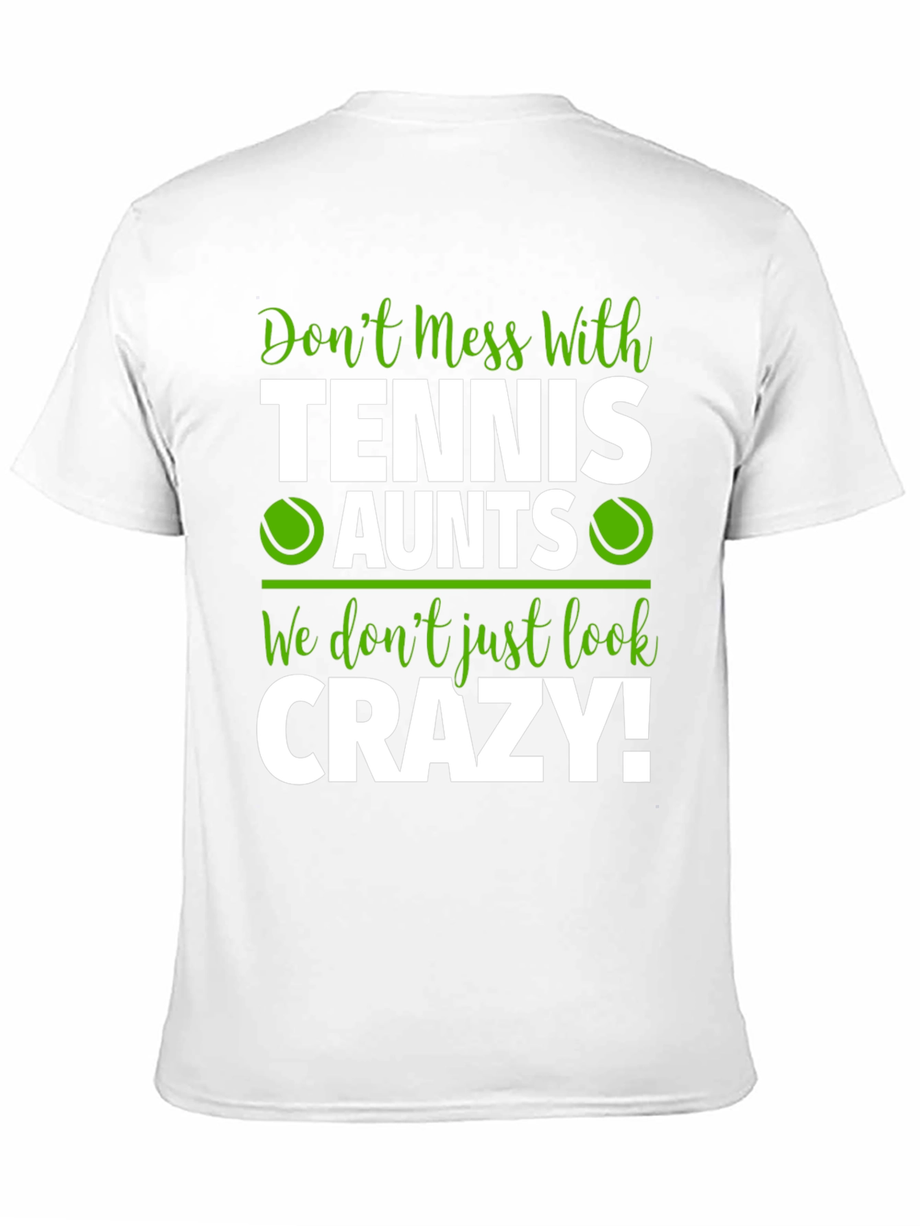 Black Tennis Aunts Graphic Tee - Don't Mess With Us! view 11