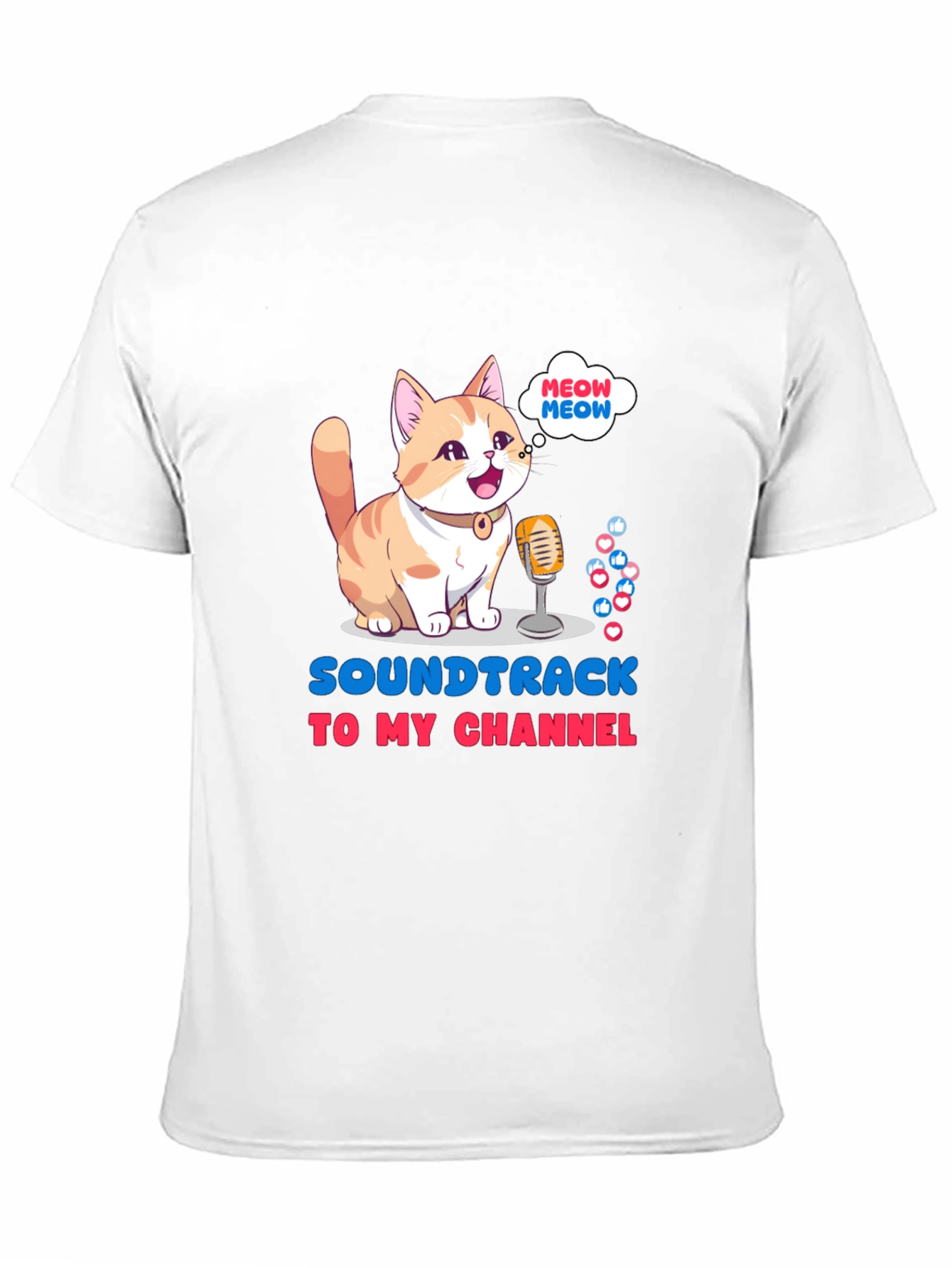 Black Soundtrack to My Channel T-Shirt view 11