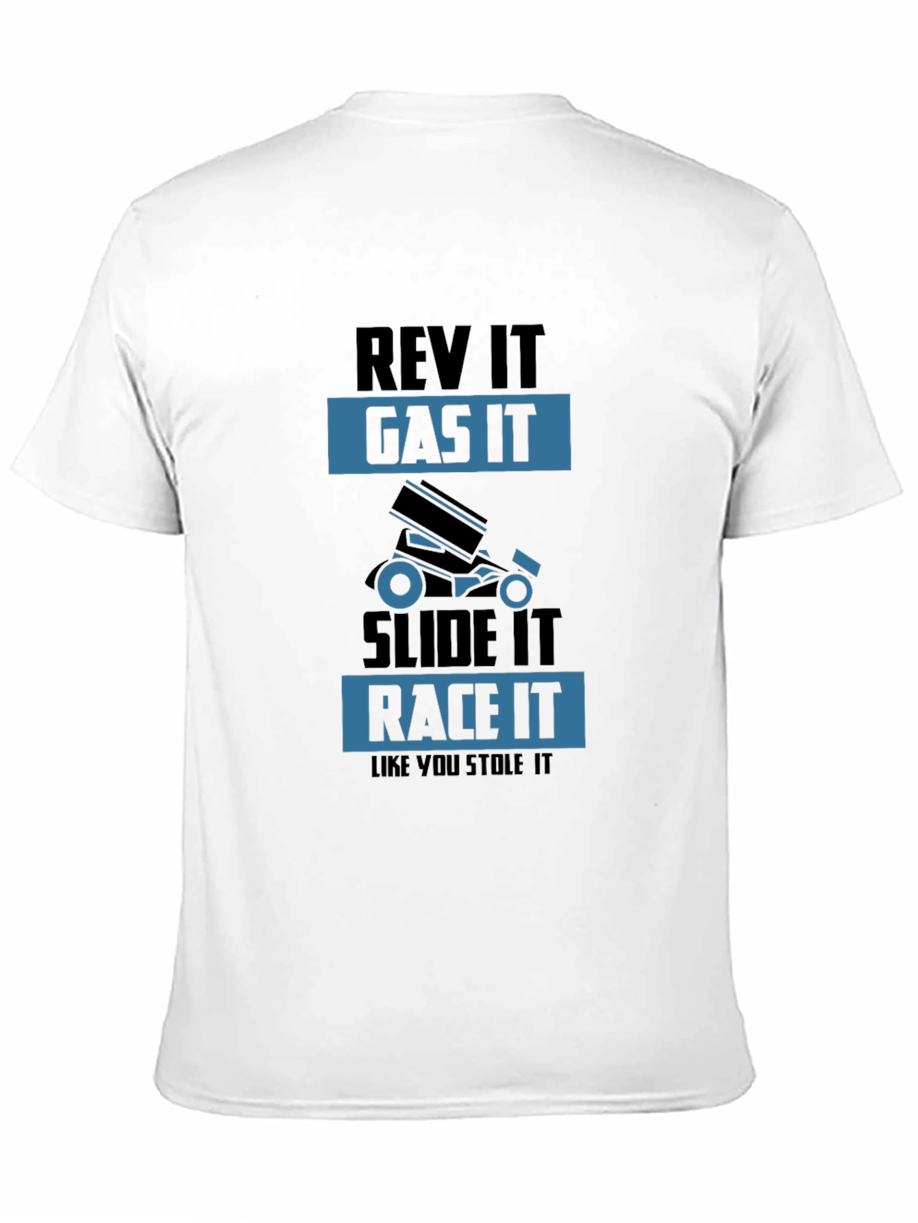 Rev It Gas It Race It T-Shirt - Men's Black Graphic Tee - 11