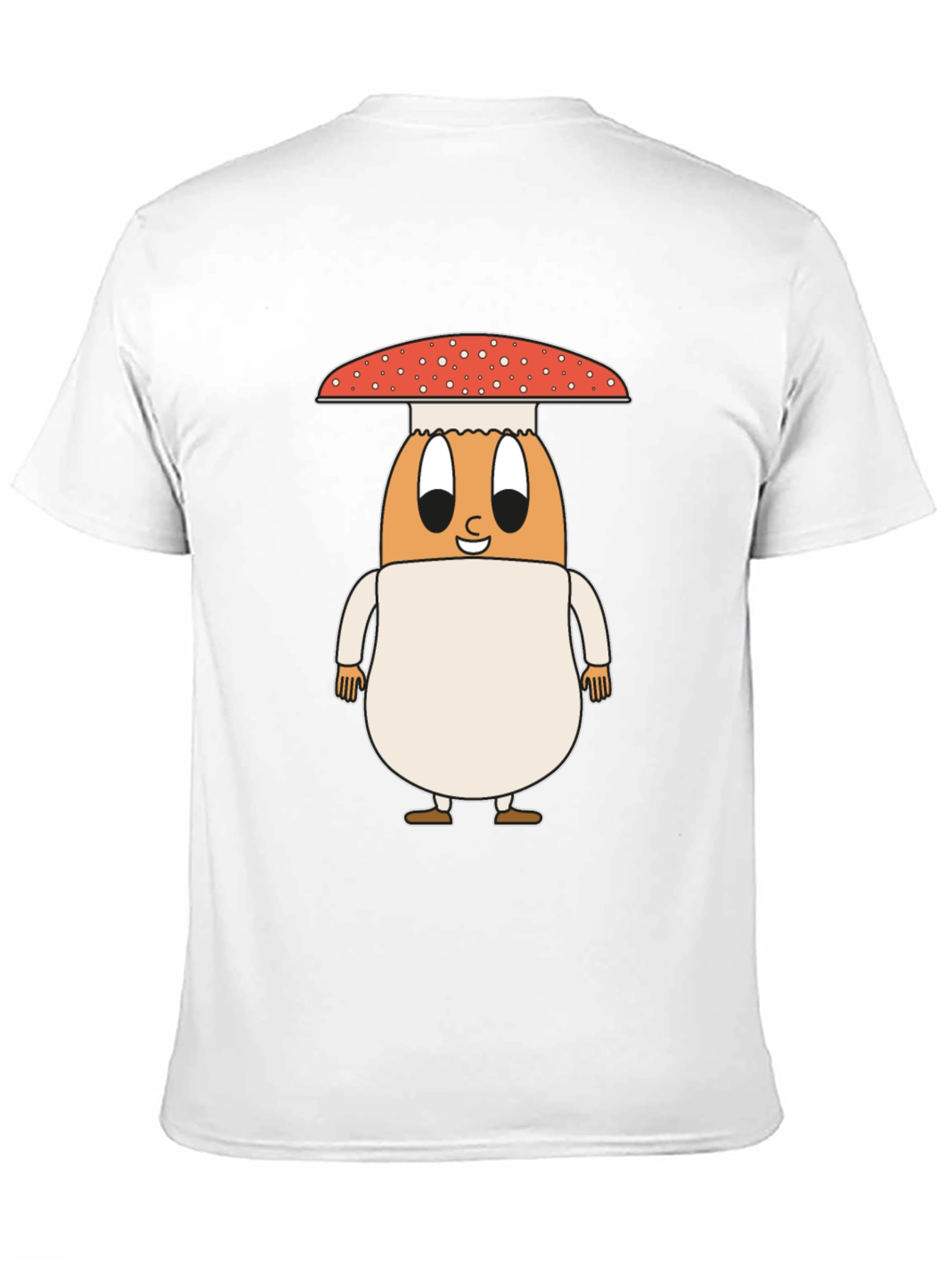 Black Mushroom Egg Graphic Tee - Unique Cartoon Design view 11