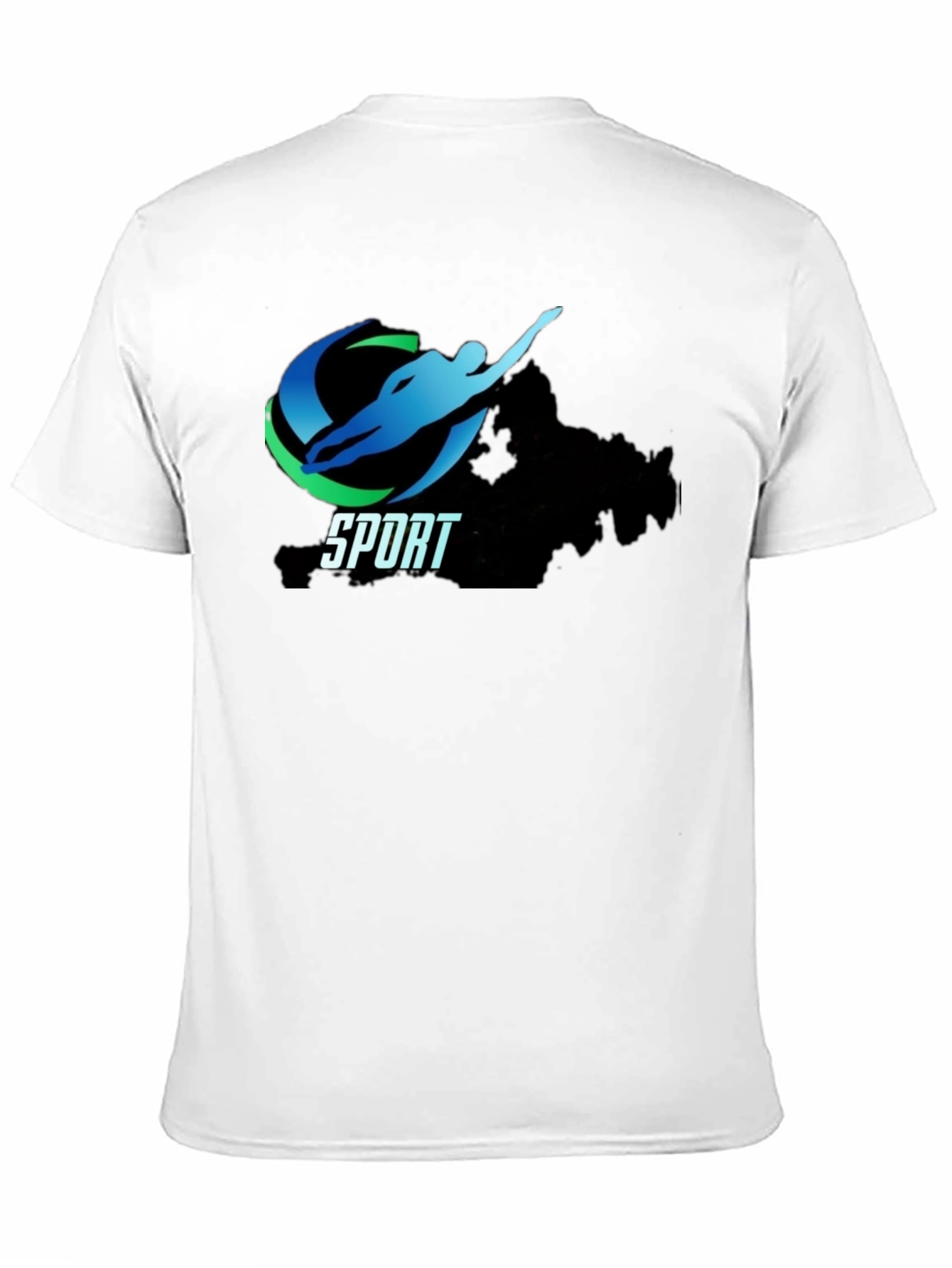 Men's Black Sport Graphic Tee - 11