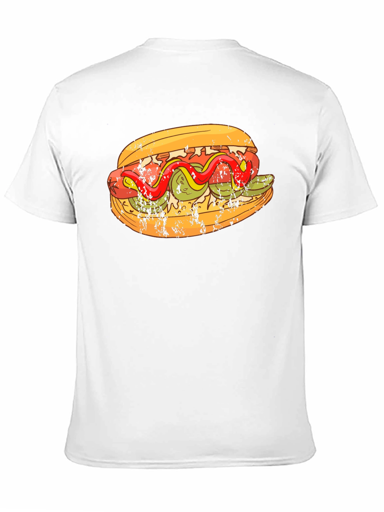 Black Hot Dog Graphic T-Shirt - Foodie Fashion Tee view 11