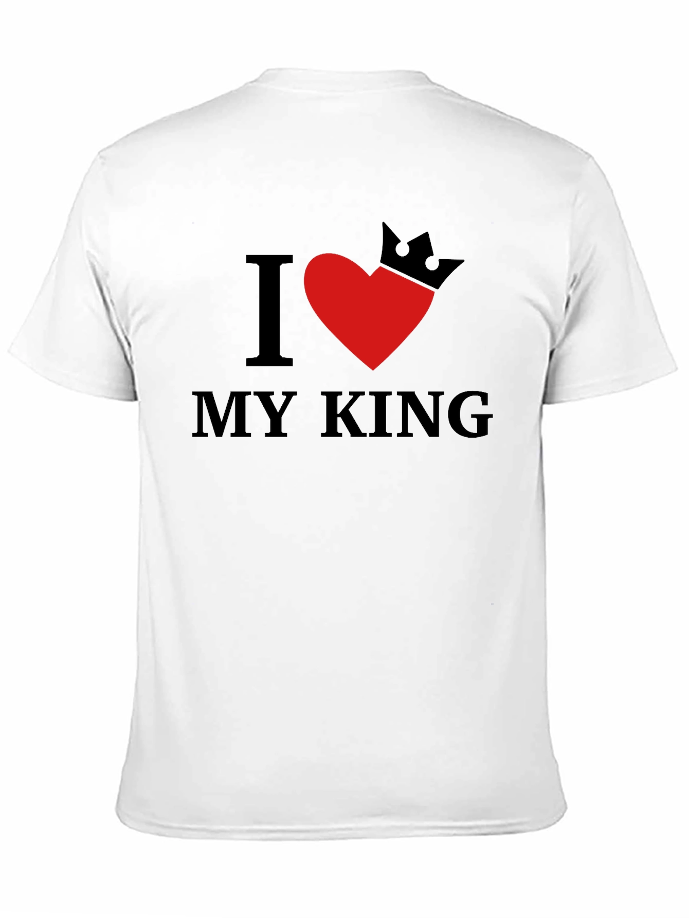 Black I Heart My King Graphic Tee - Soft Cotton Blend view 11