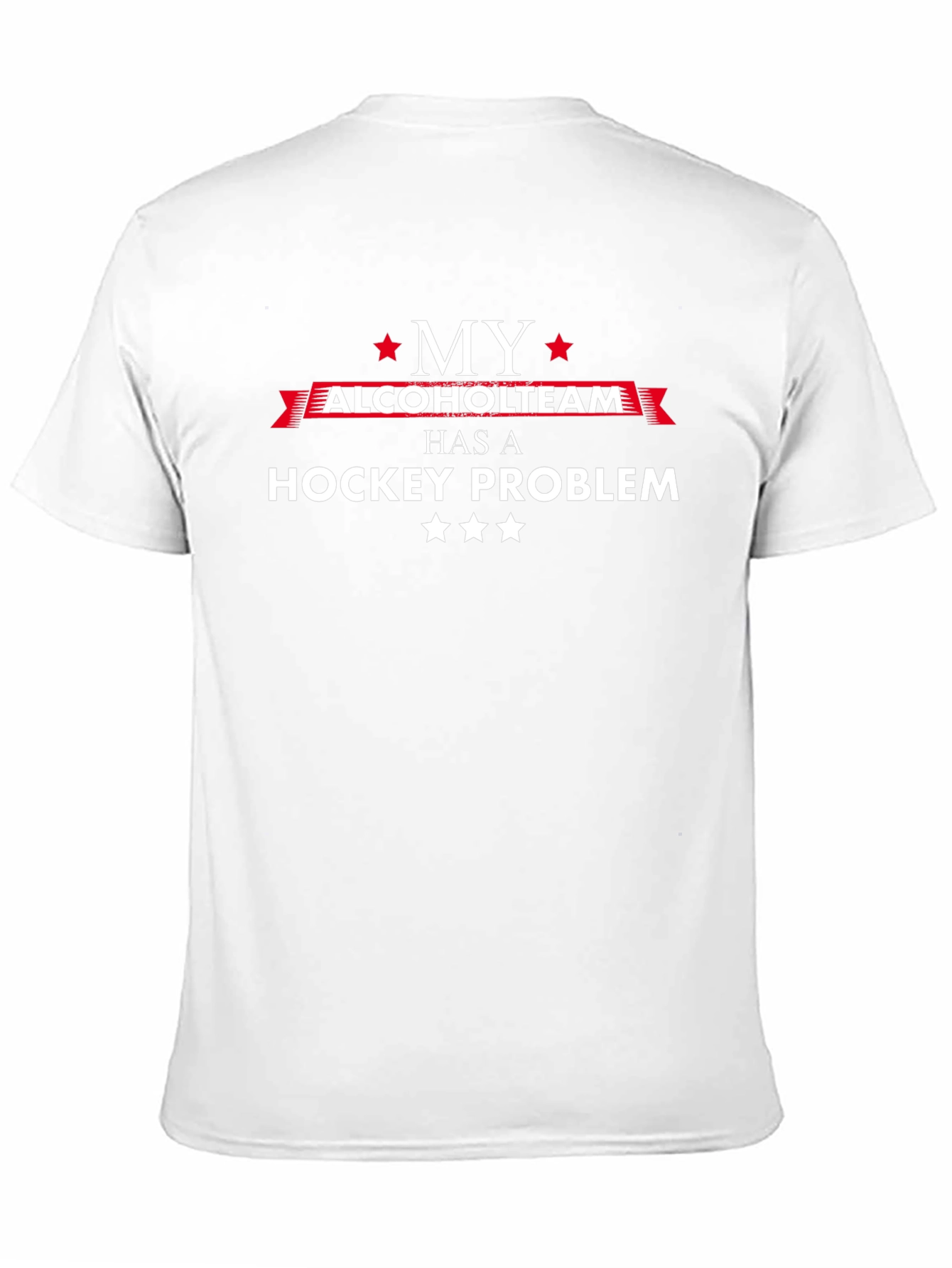 Black My Alcohol Team Has a Hockey Problem T-Shirt view 11