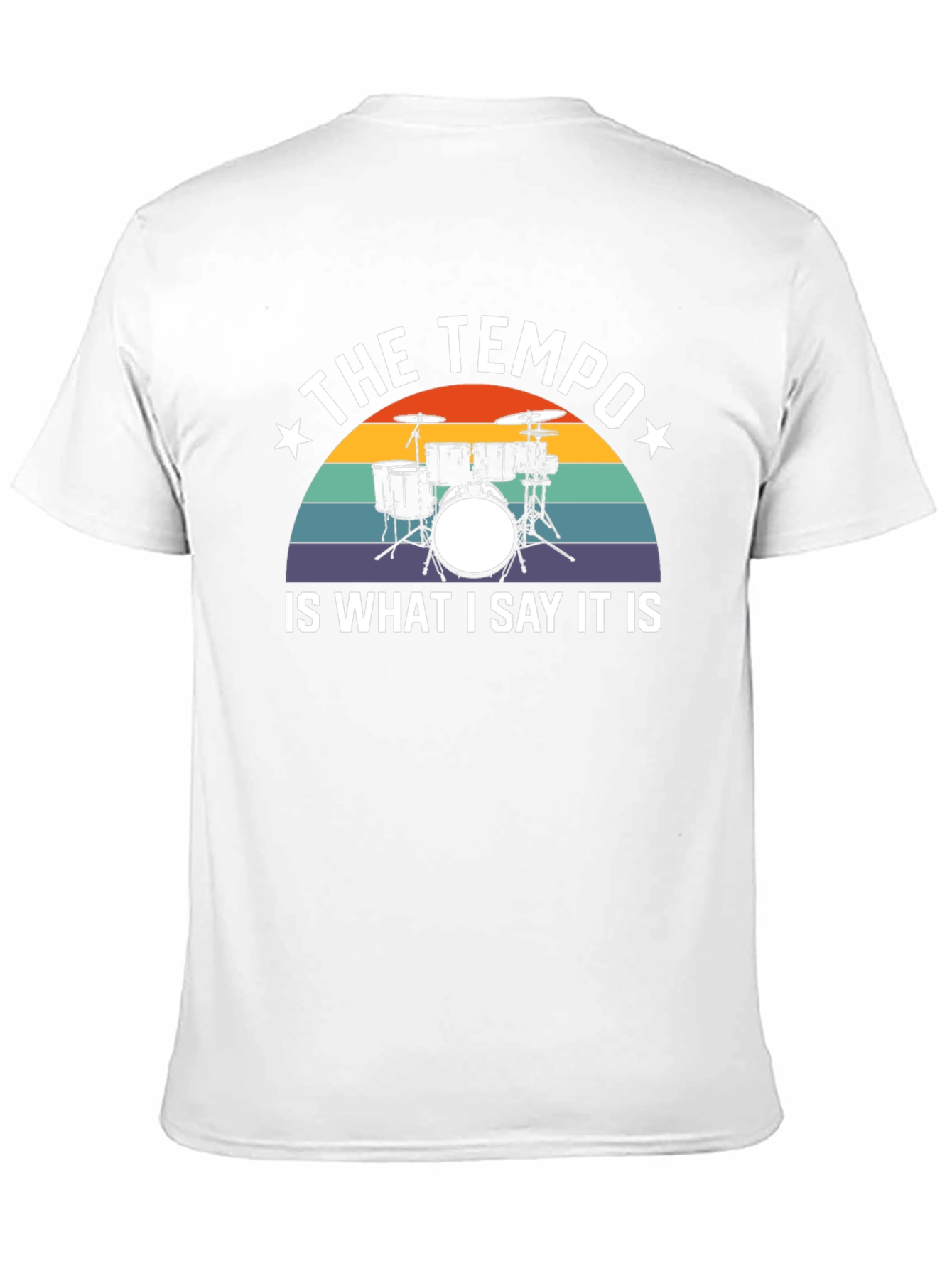 Black The Tempo Drum Set Graphic Tee view 11