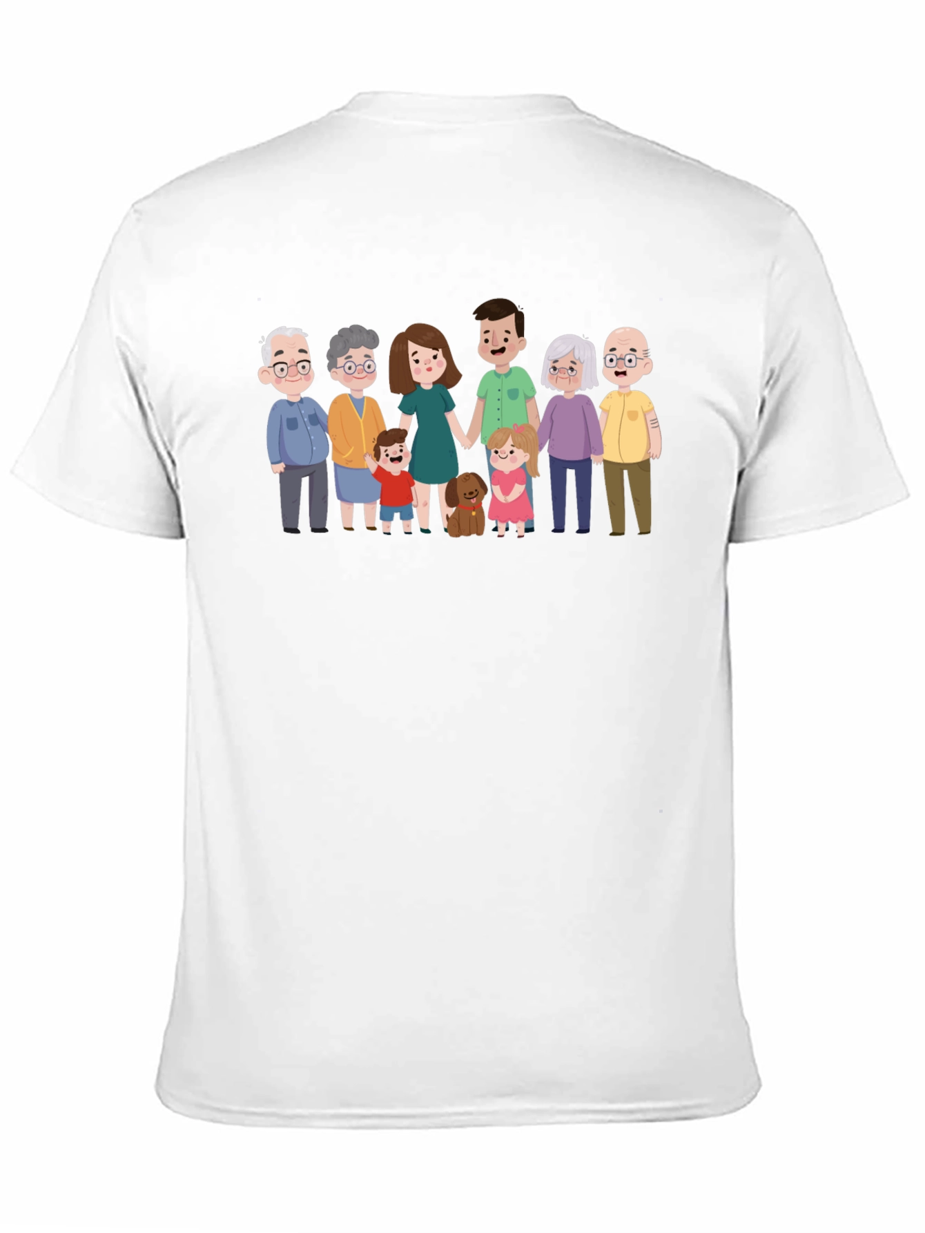 Black Family Portrait Graphic Tee - Black Cotton Blend view 11