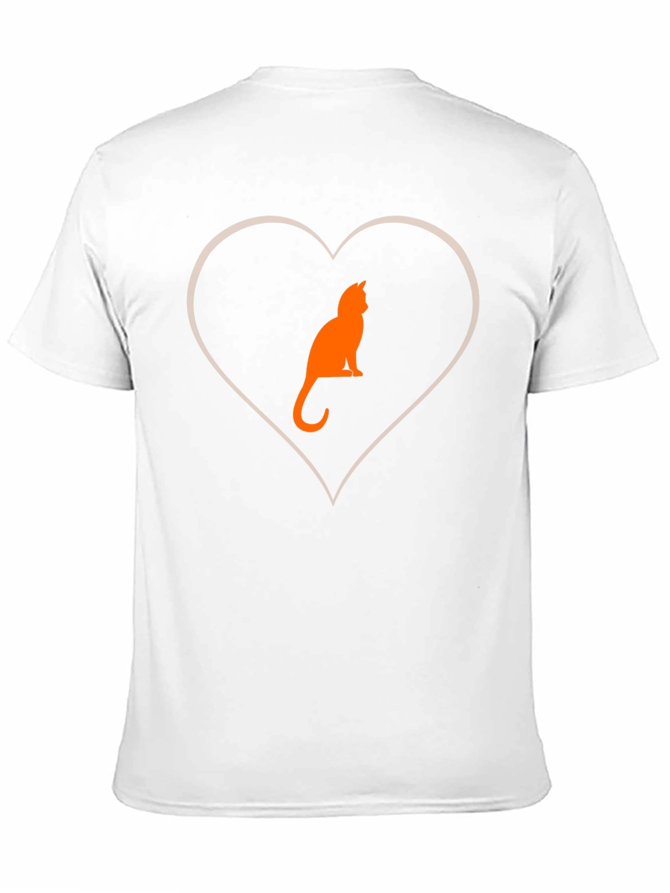 Black Cat Lover Heart Graphic T-Shirt - Black view 11
