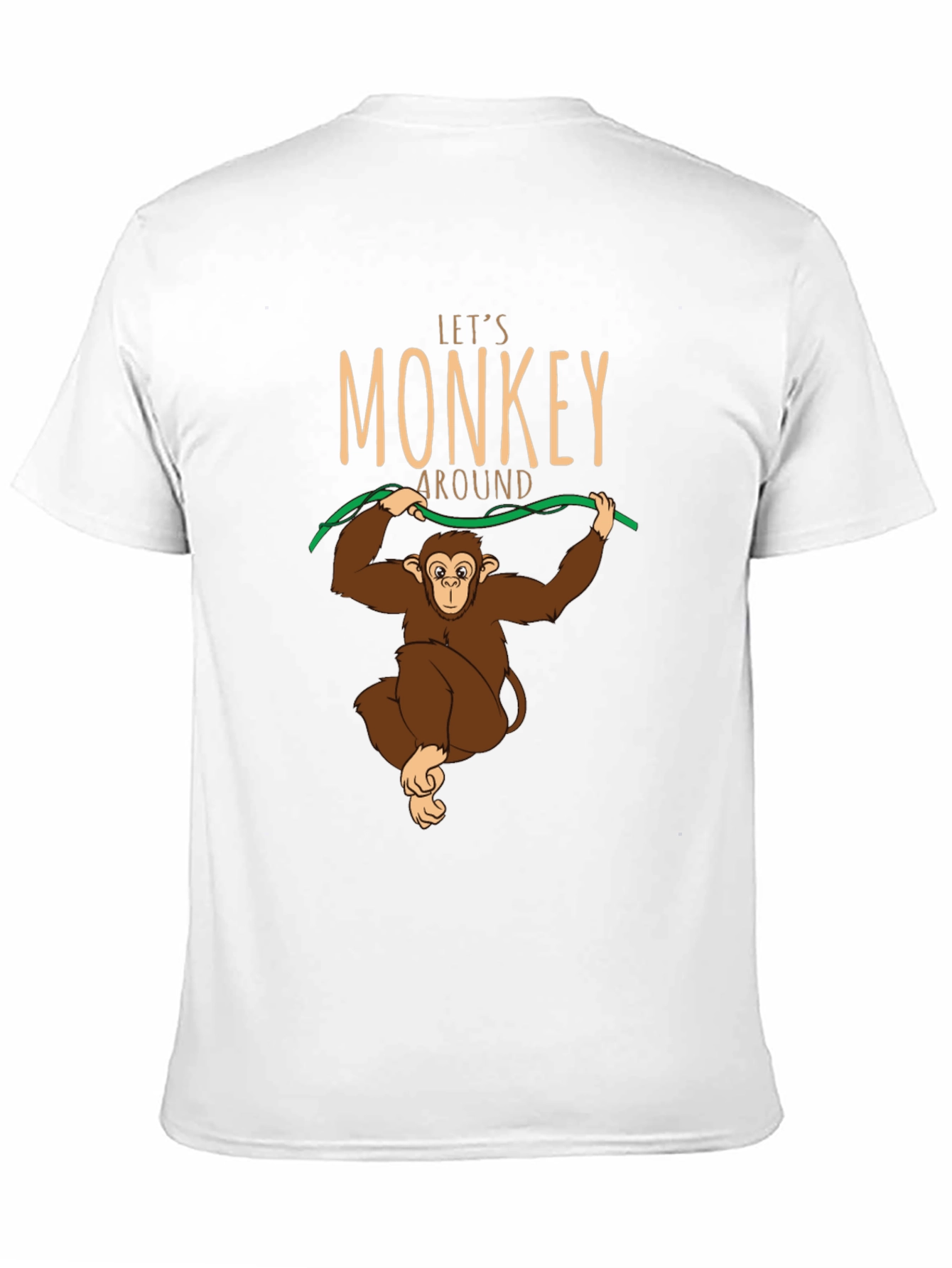 Black Let's Monkey Around T-Shirt - Fun Graphic Tee view 11