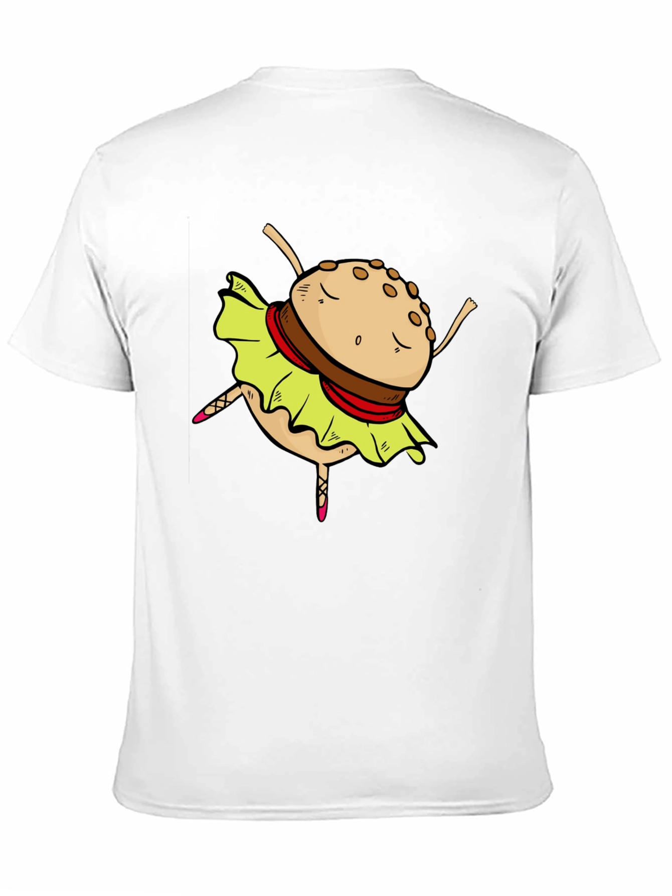 Black Burger Ballerina Graphic T-Shirt view 11