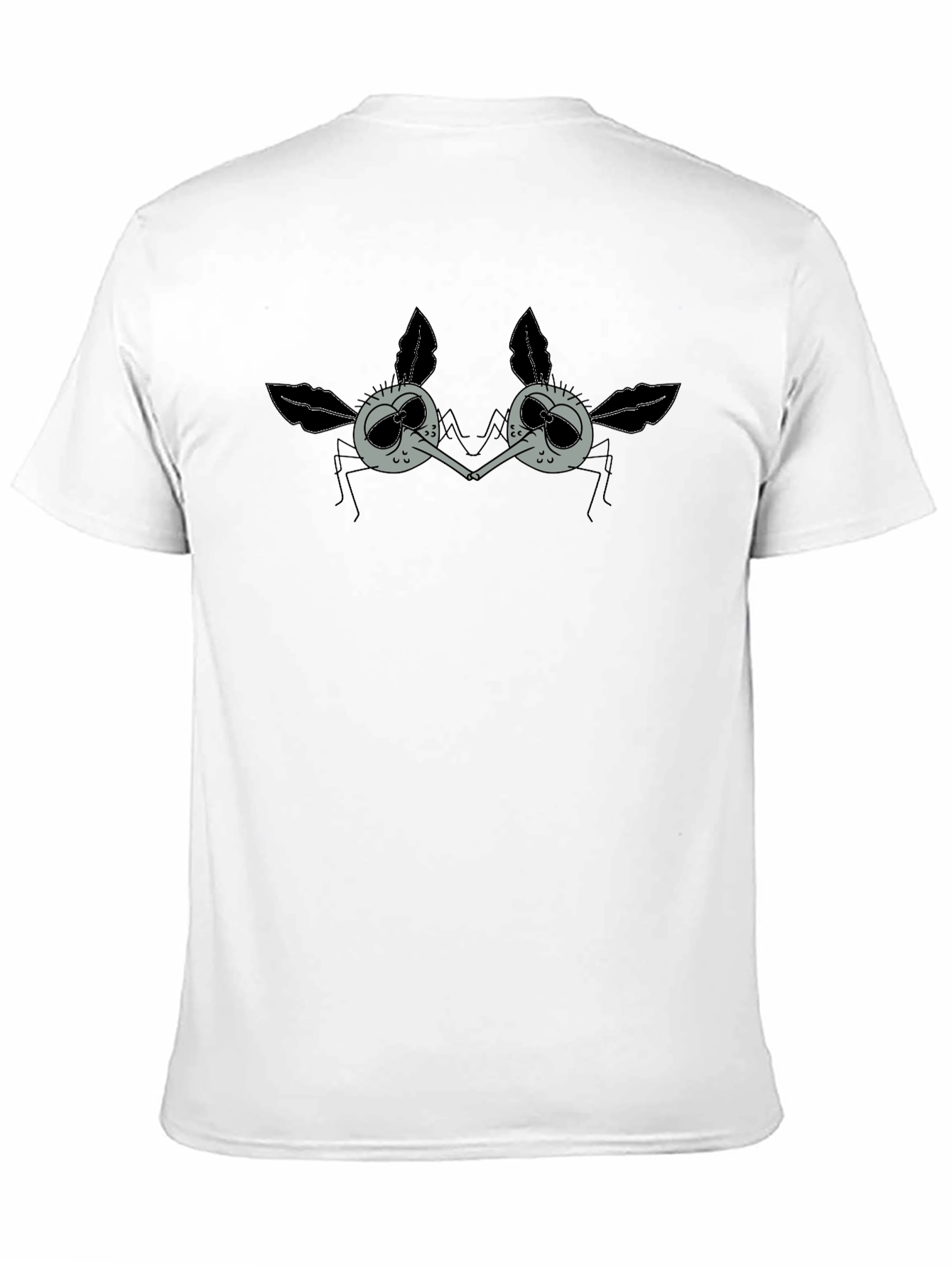 Black Mosquito Love T-Shirt - Funny Graphic Tee view 11