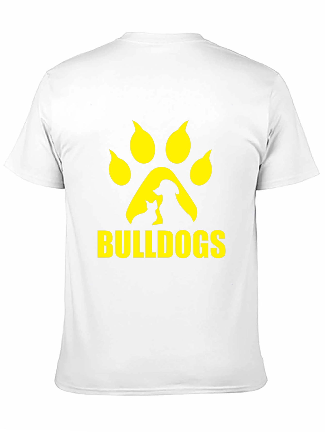 Black Bulldogs Paw Print Graphic T-Shirt - Black view 11