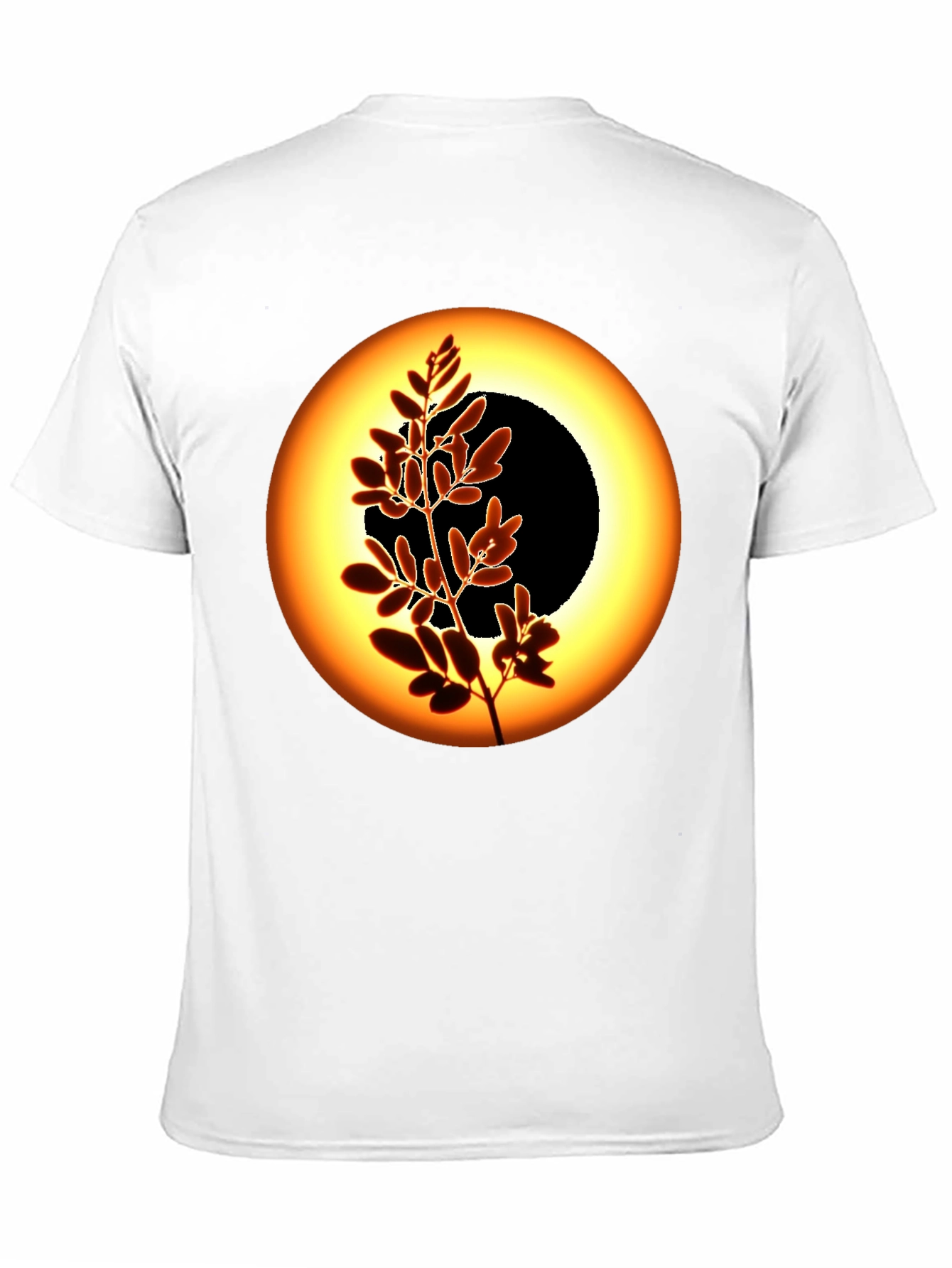 Black Eclipse Tree Graphic Tee - Black Cotton Blend view 11