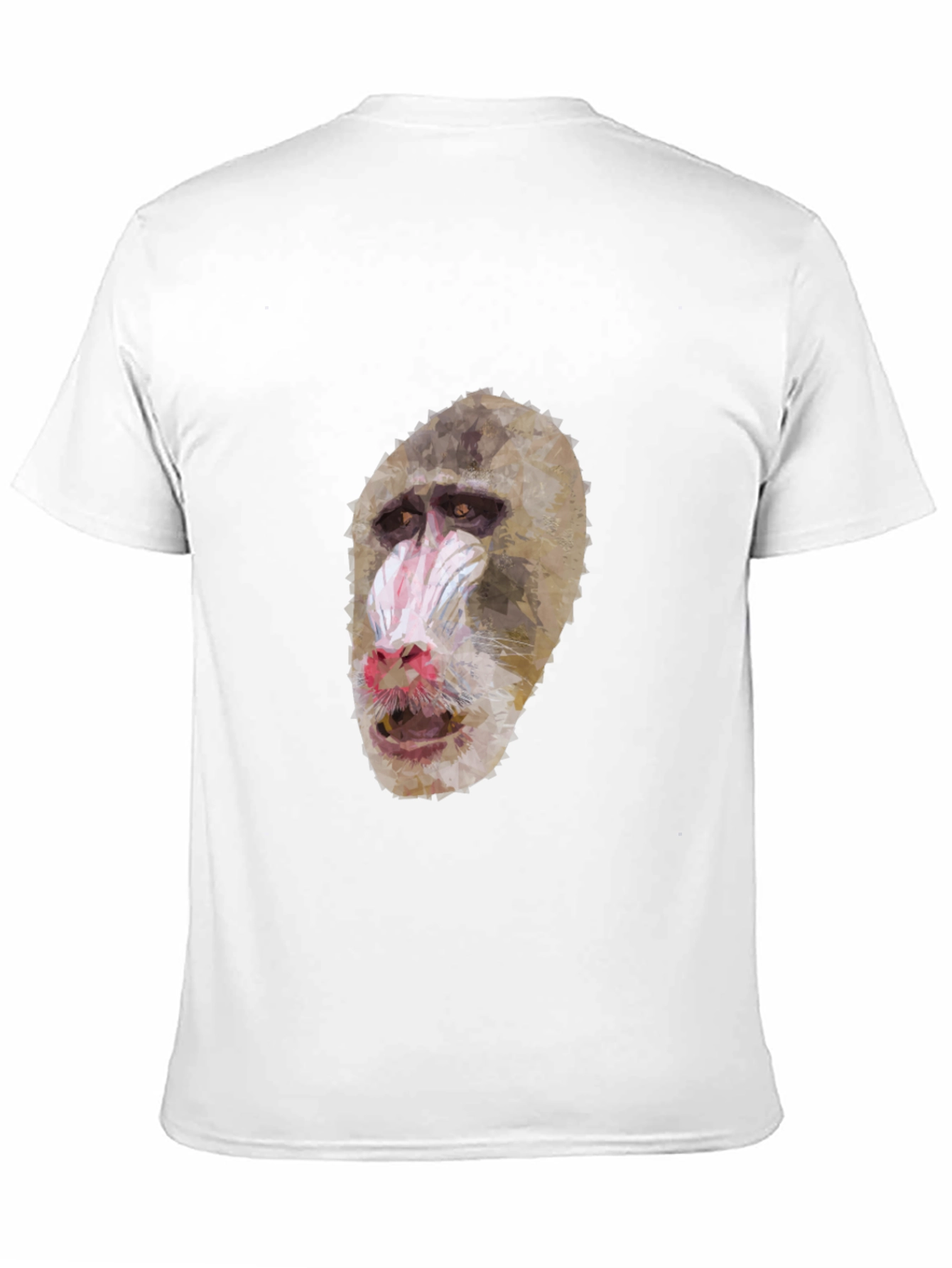 Black Mandrill Monkey Graphic T-Shirt - Unique Animal Tee view 11