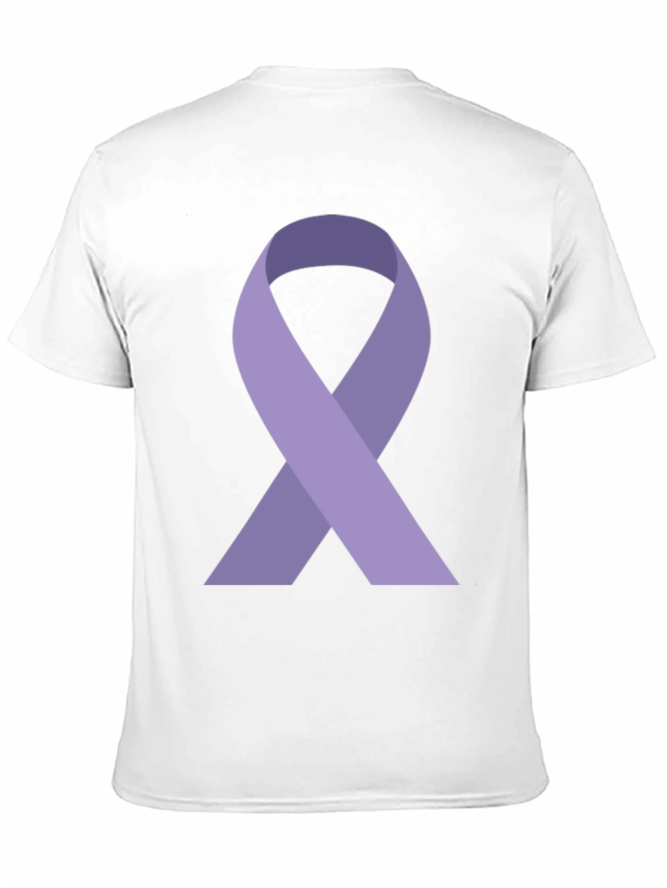 Black Purple Ribbon Awareness Graphic Tee - Unisex view 11