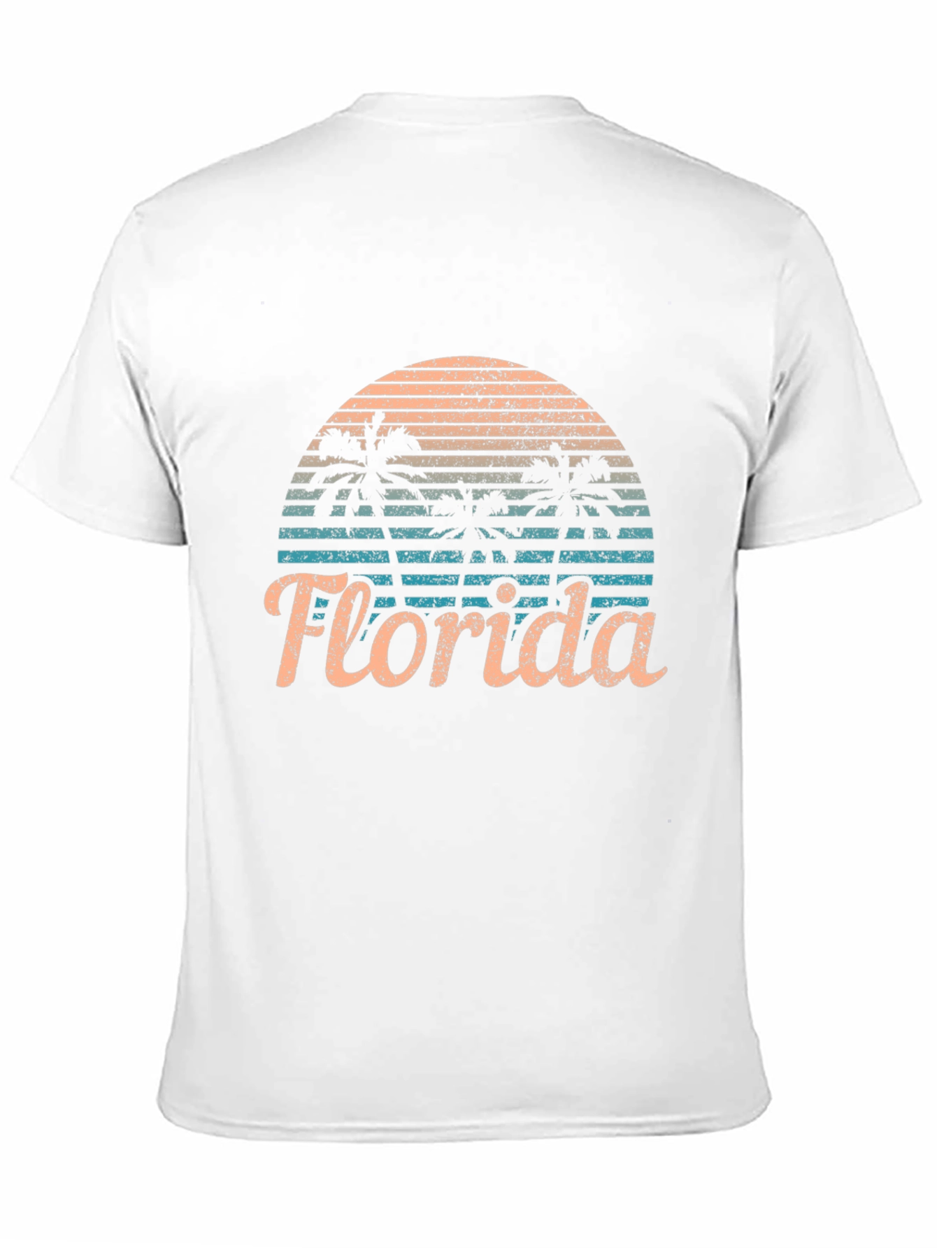 Black Florida Palm Sunset Graphic Tee view 11