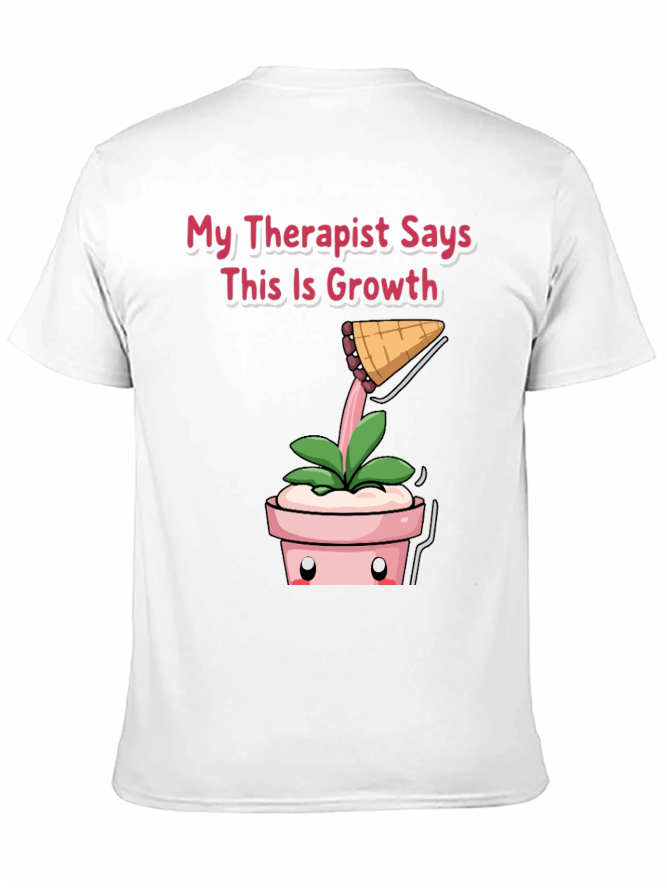 Black Therapist Says Growth T-Shirt: Funny Plant Tee view 11