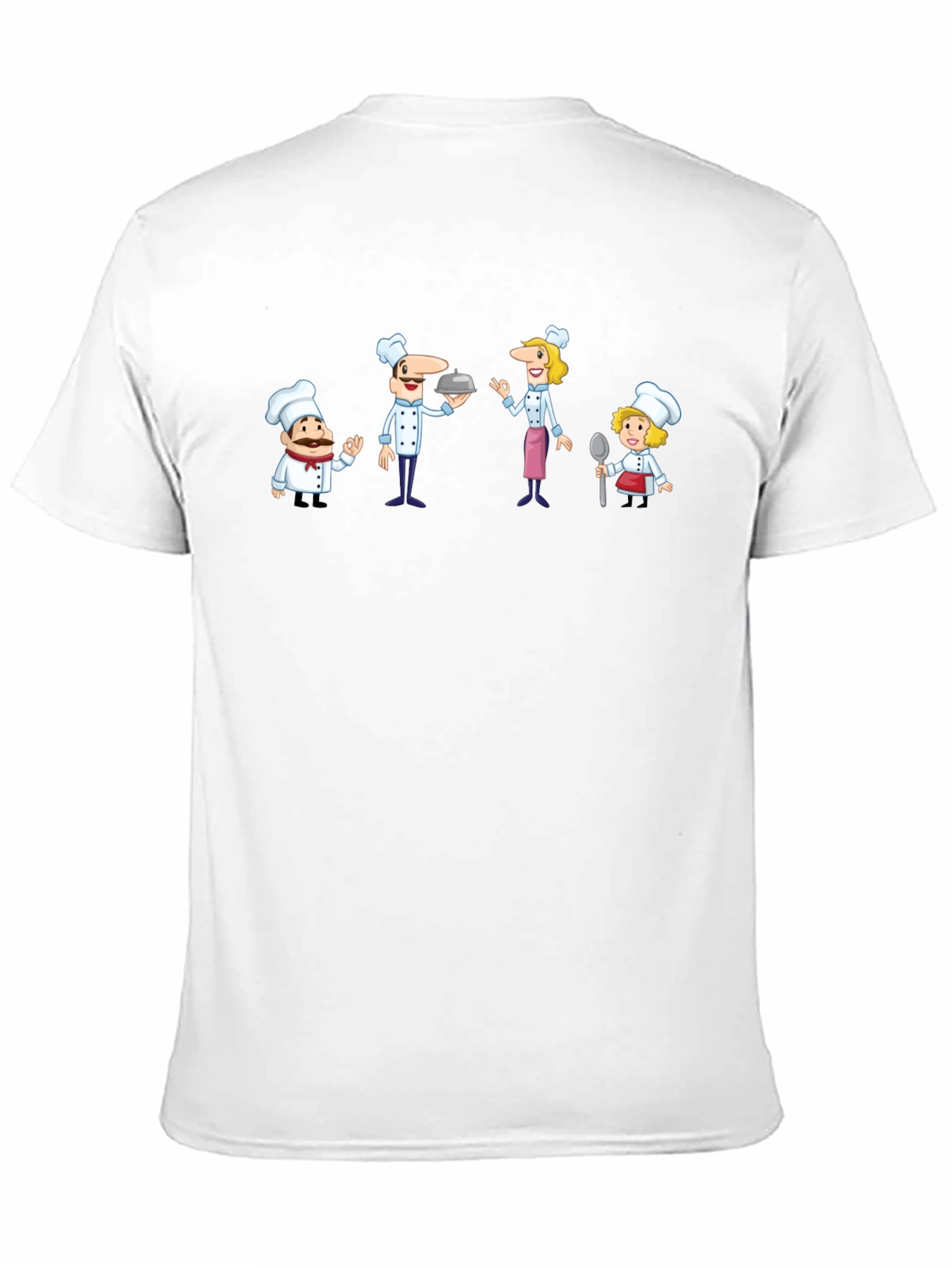 Black Cartoon Chef Crew Black T-Shirt view 11