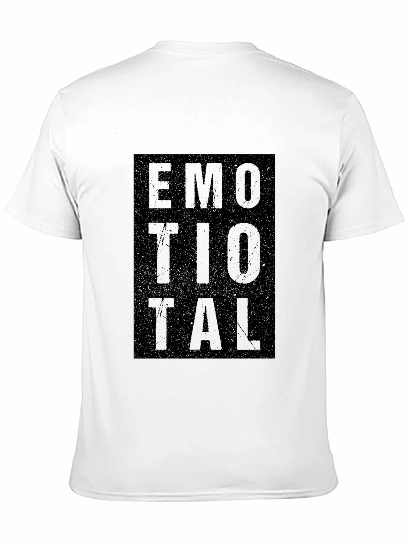 Black Emotional Graphic T-Shirt - Casual Black Tee view 11