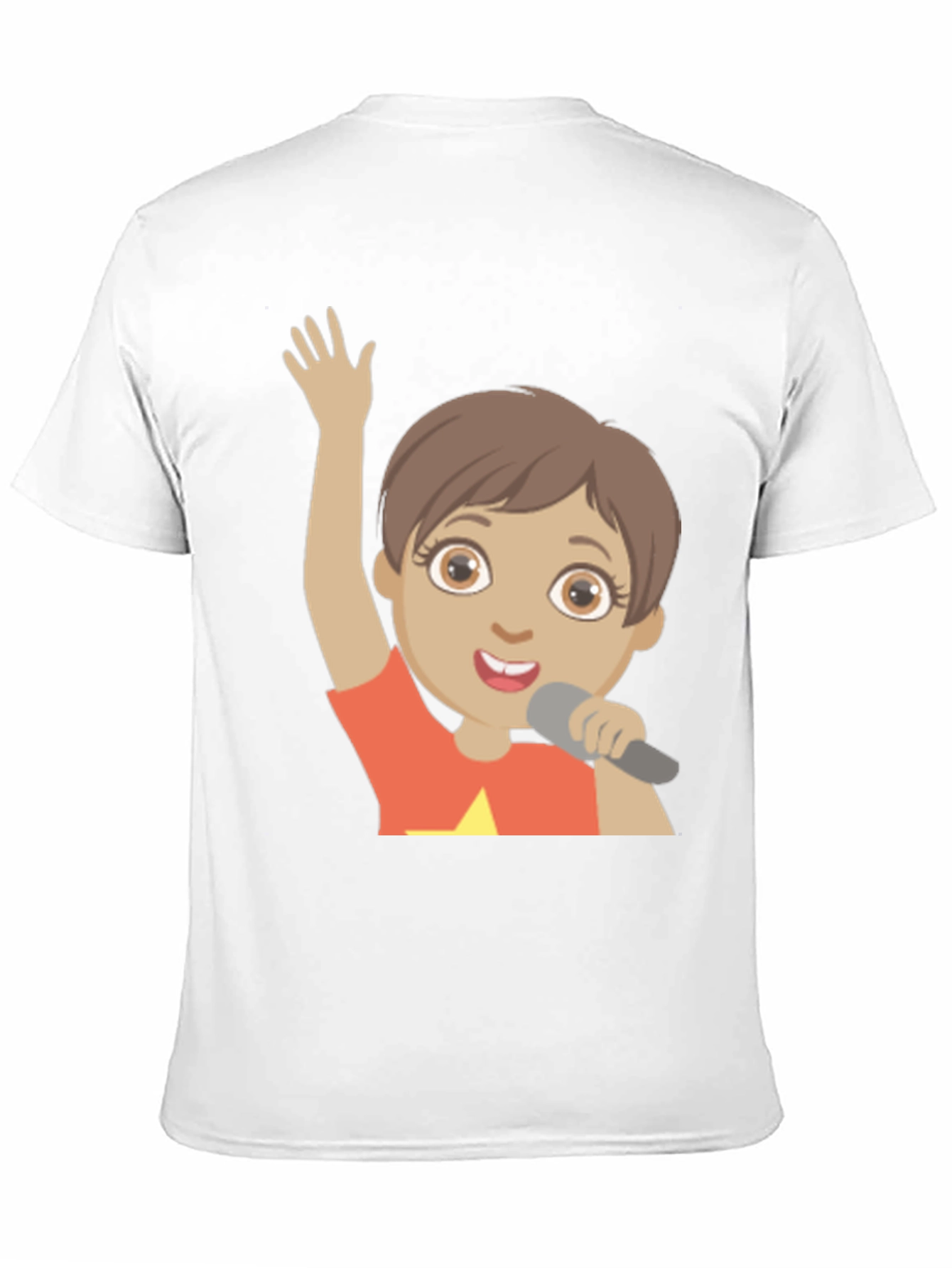 Black Cartoon Character Graphic Print Black T-Shirt view 11