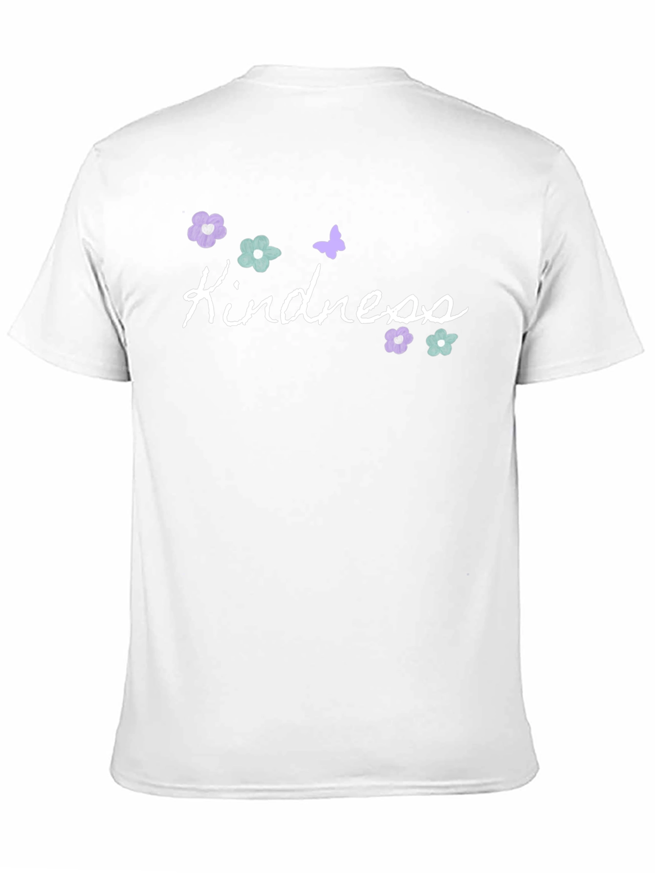 Black Kindness Graphic Tee - Cute Floral Butterfly Shirt view 11