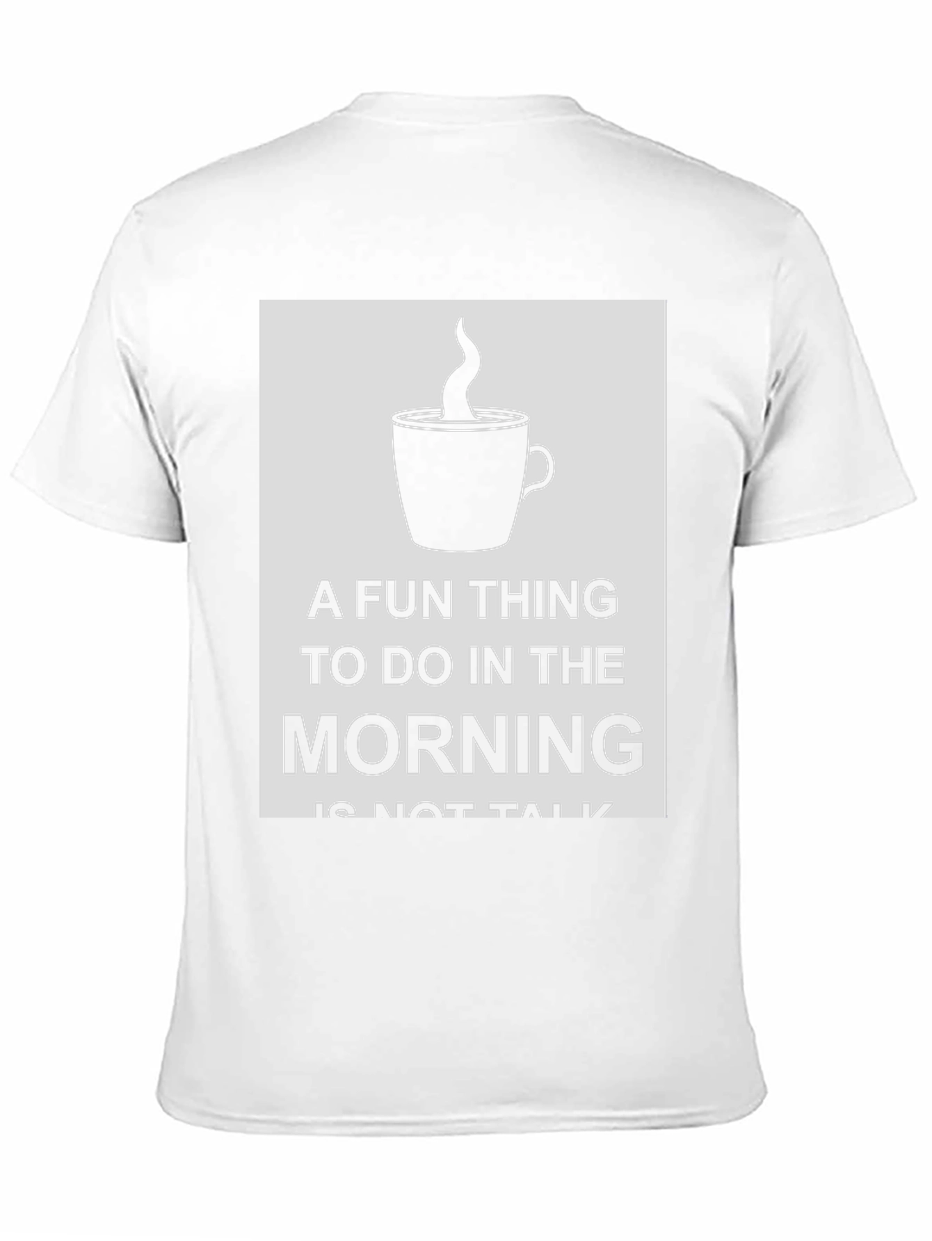 Black Funny Morning Coffee Graphic T-Shirt view 11