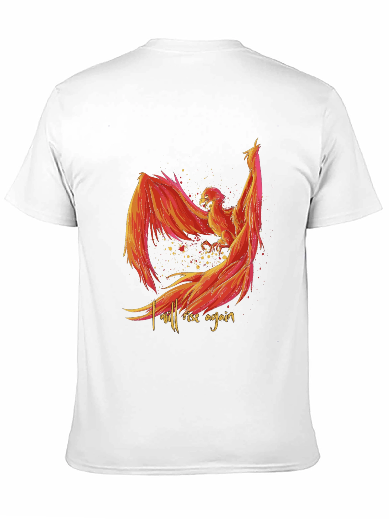 Black Phoenix Rising Graphic Tee - Black view 11