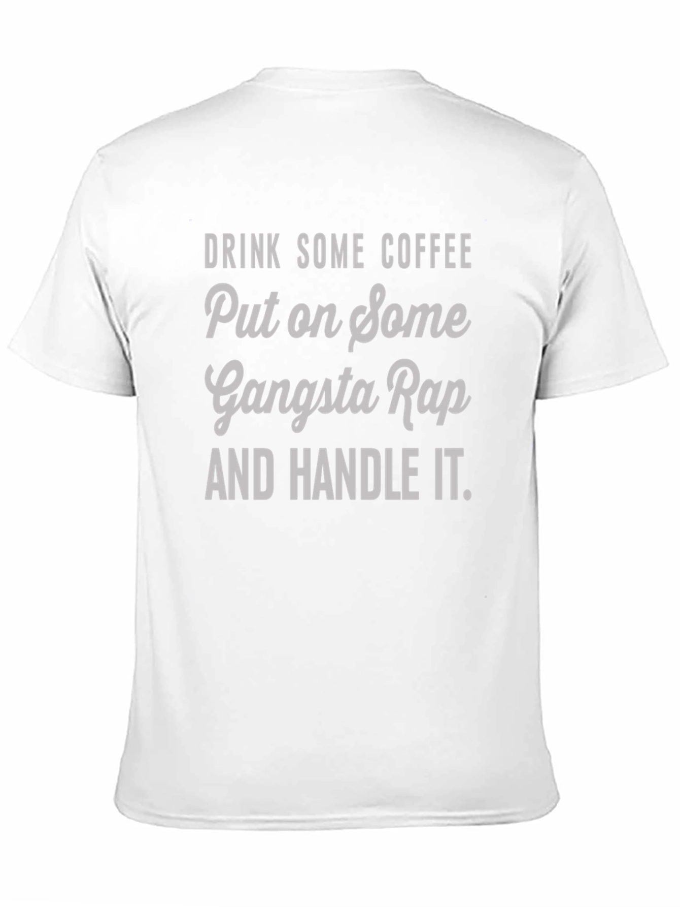 Black Gangsta Rap Coffee T-Shirt view 11