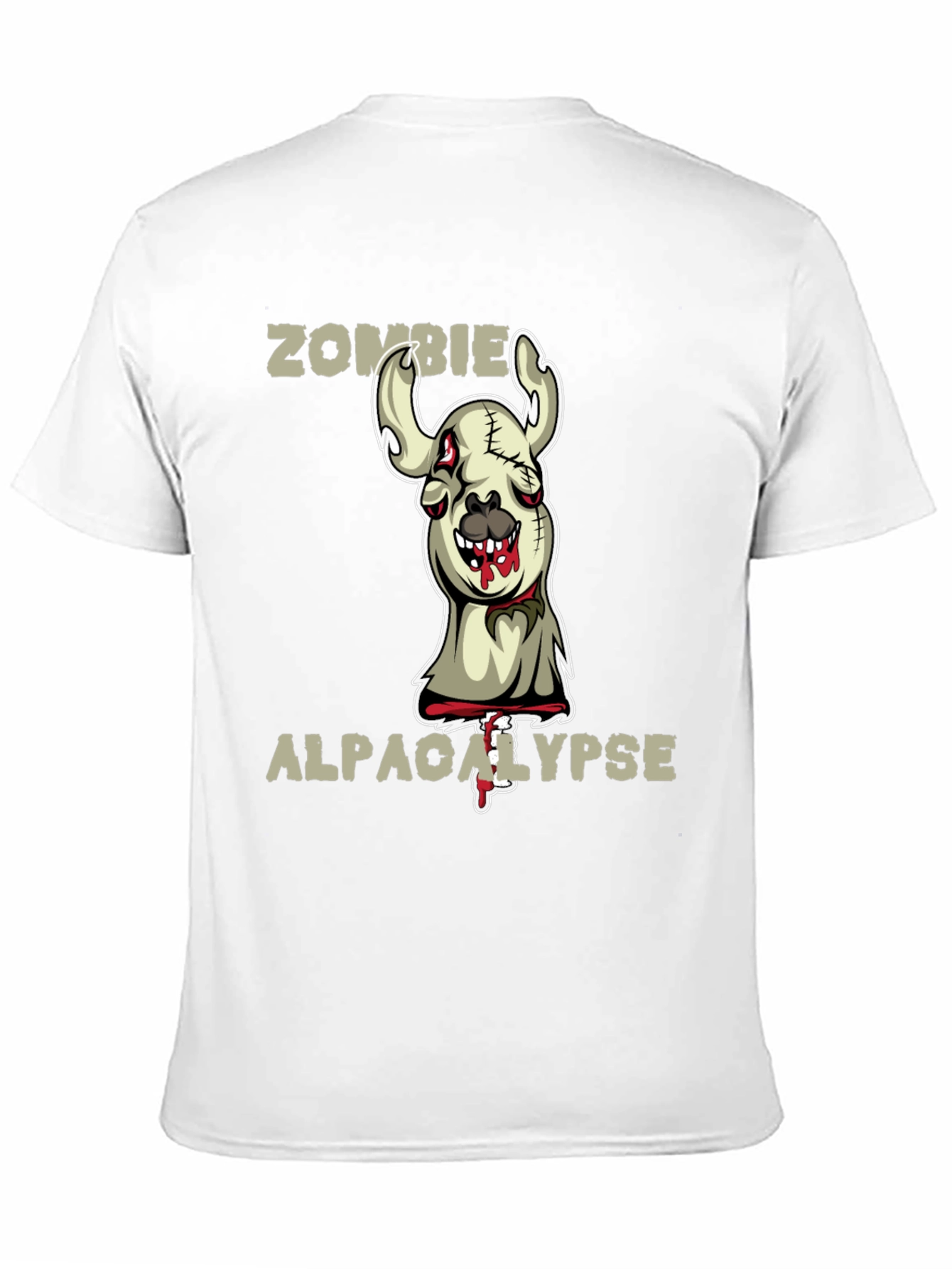 Black Zombie Alpaca-lypse Graphic Tee view 11