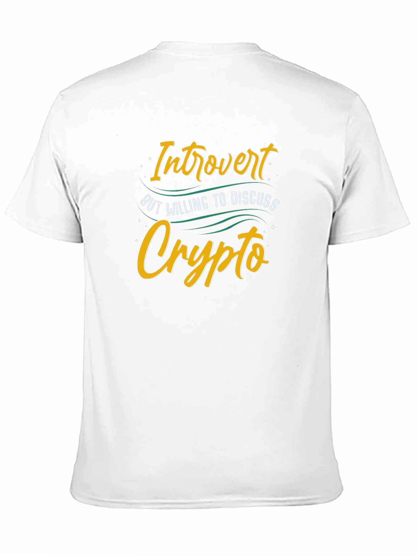 Black Introvert Crypto Black T-Shirt view 11