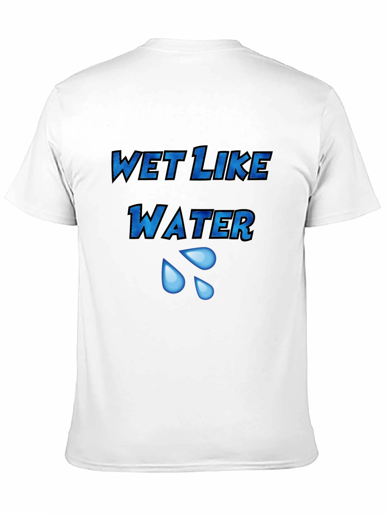 Black Wet Like Water Graphic Tee - Unisex Black T-Shirt view 11