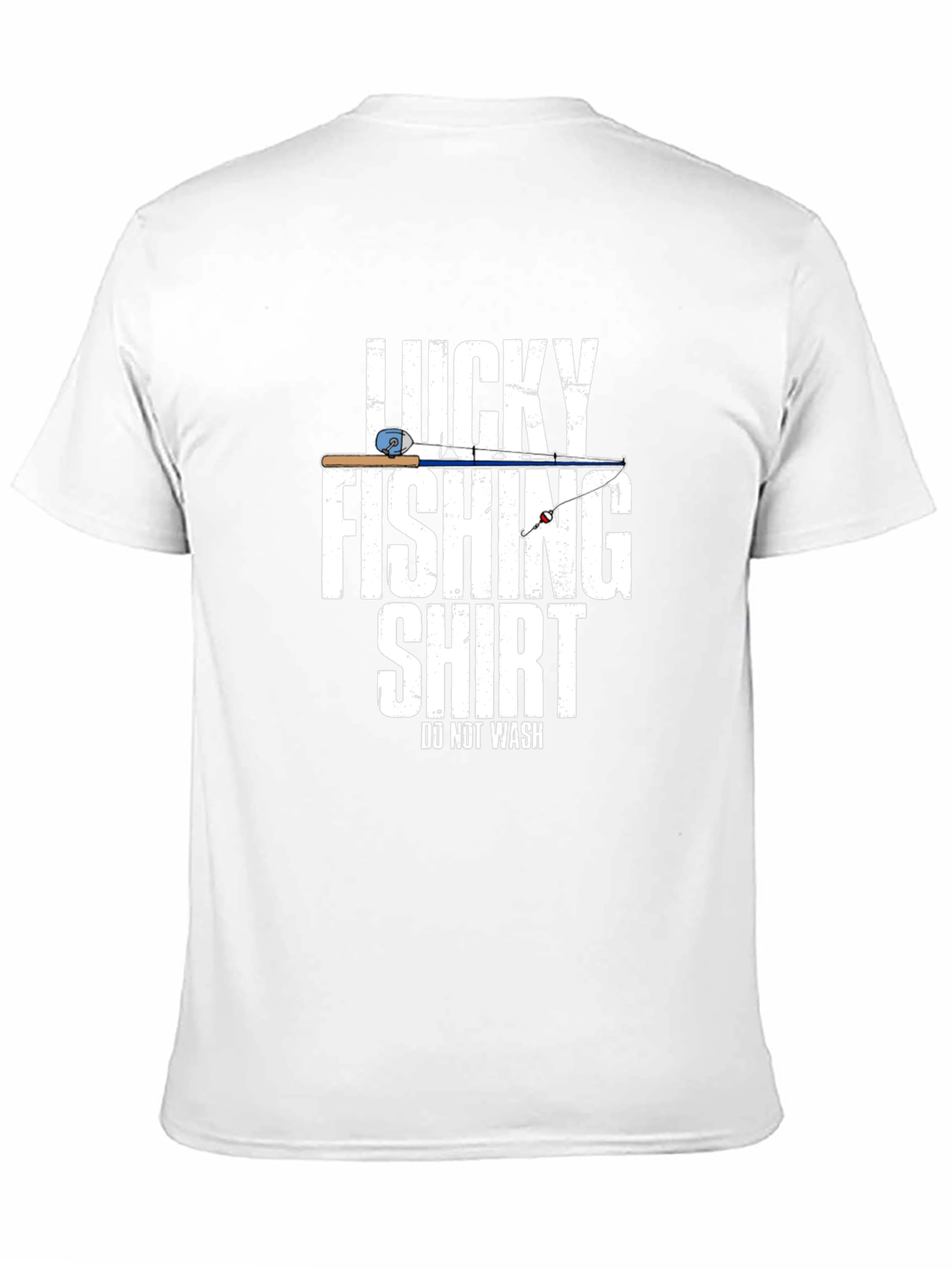 Black Lucky Fishing Shirt - Funny Fisherman T-Shirt view 11