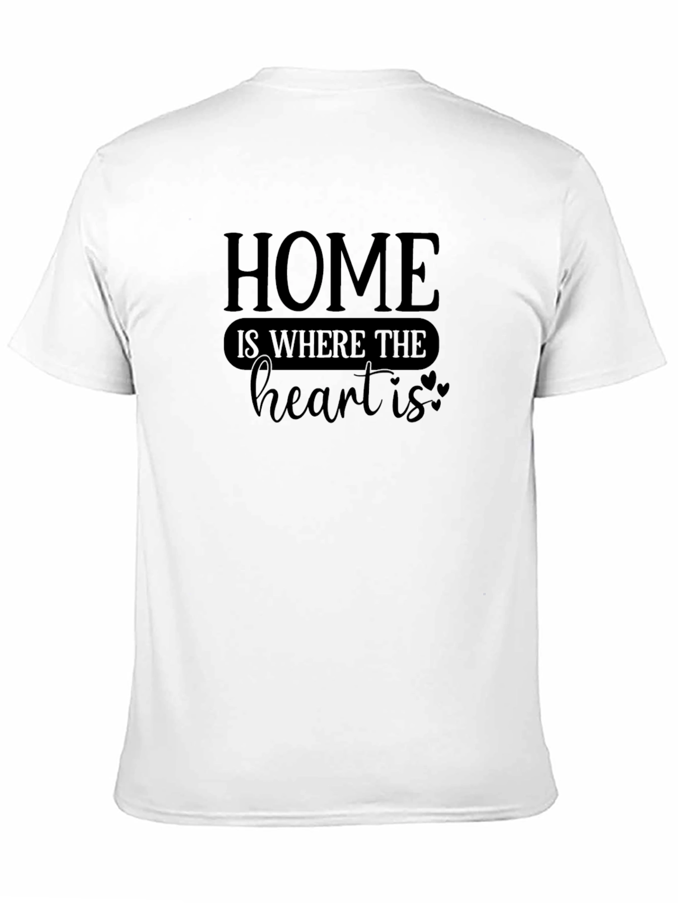 Black Home is Where the Heart is Graphic Tee view 11