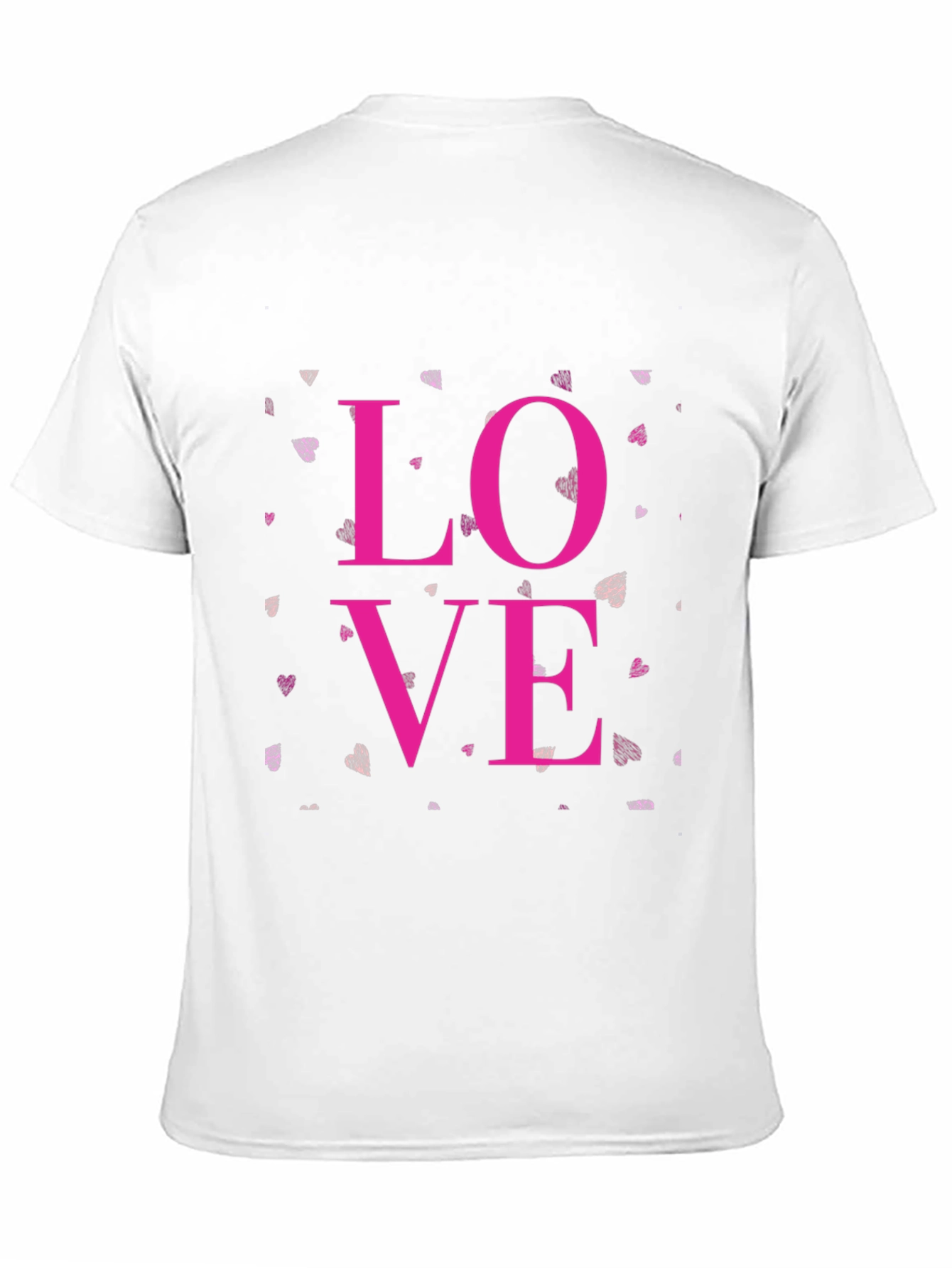 Black Love Graphic Black Tee - Men's Casual T-Shirt view 11