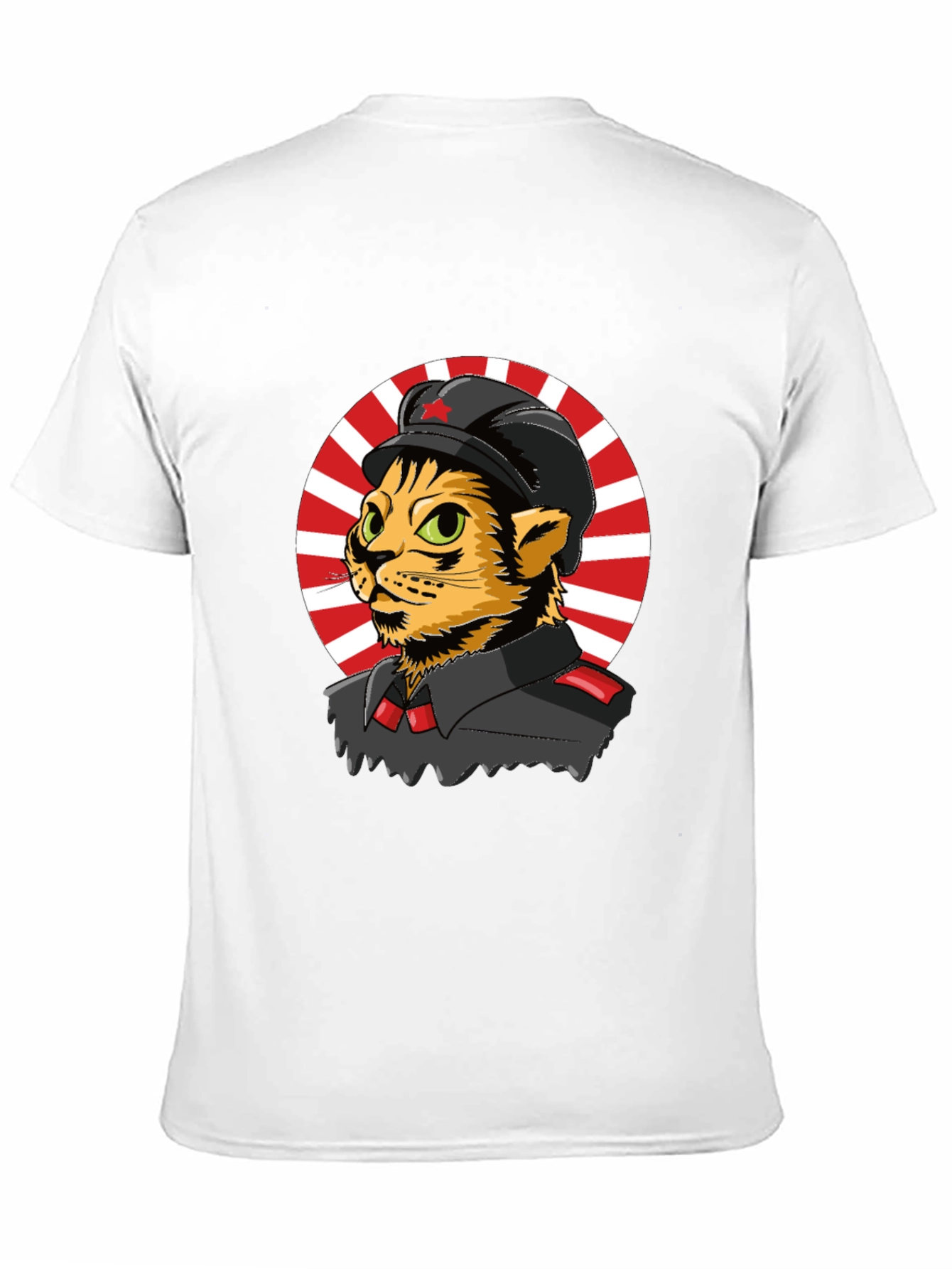 Black Communist Cat T-Shirt - Unique Graphic Tee view 11
