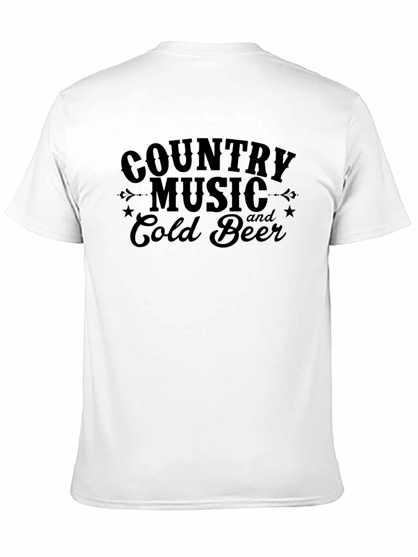 Black Country Music & Cold Beer Graphic Tee view 11