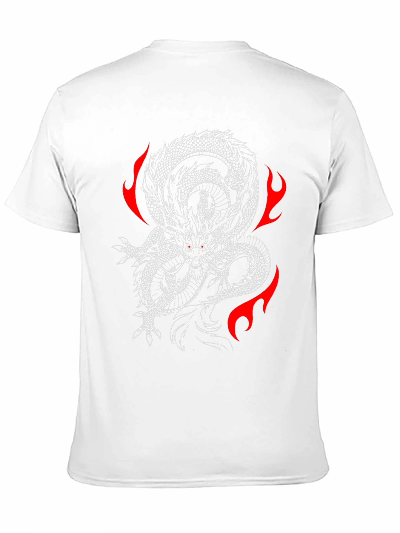Black Dragon Fire Graphic T-Shirt - Black view 11