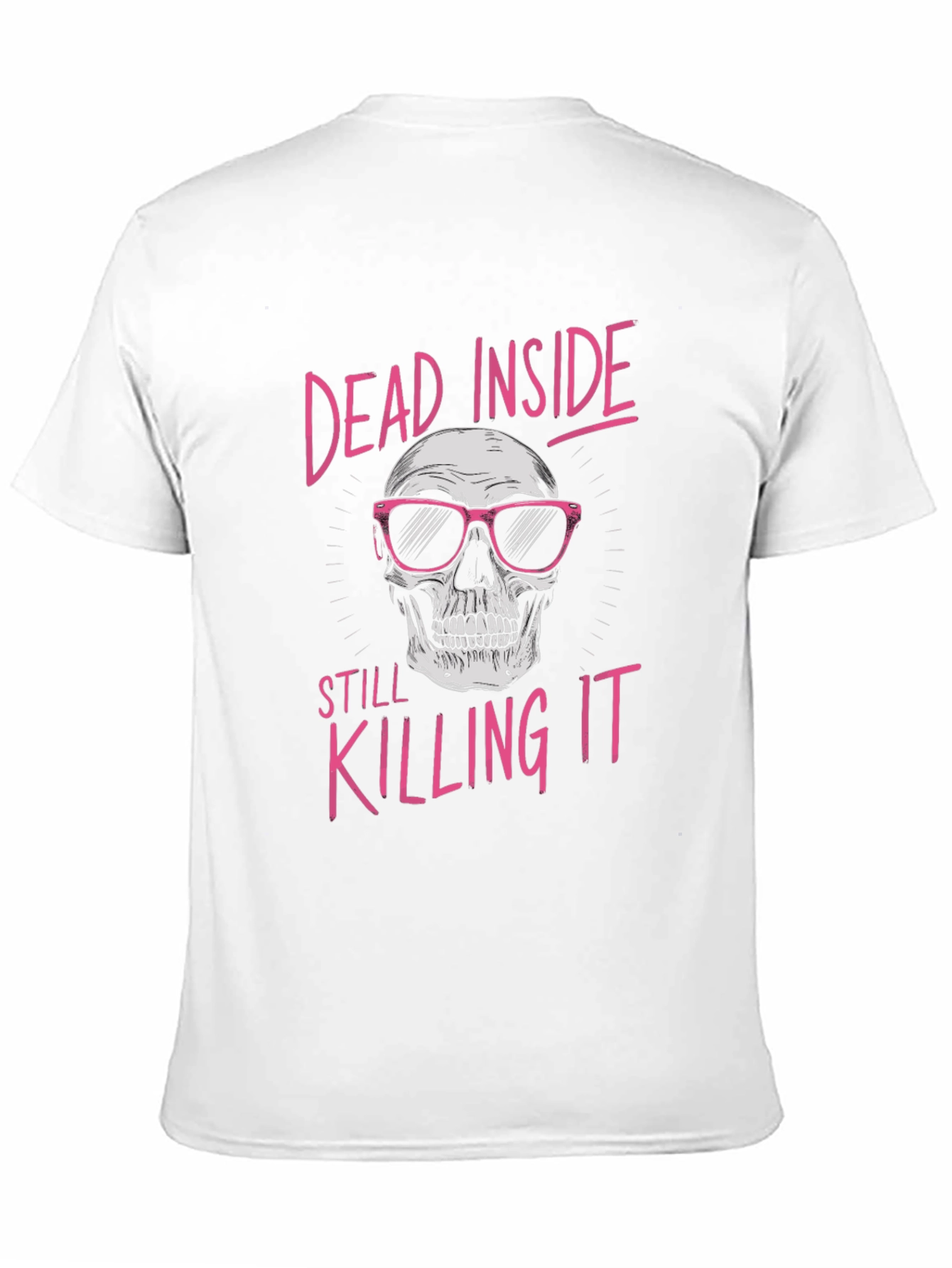 Black Dead Inside T-Shirt - Skull with Sunglasses Graphic Tee view 11