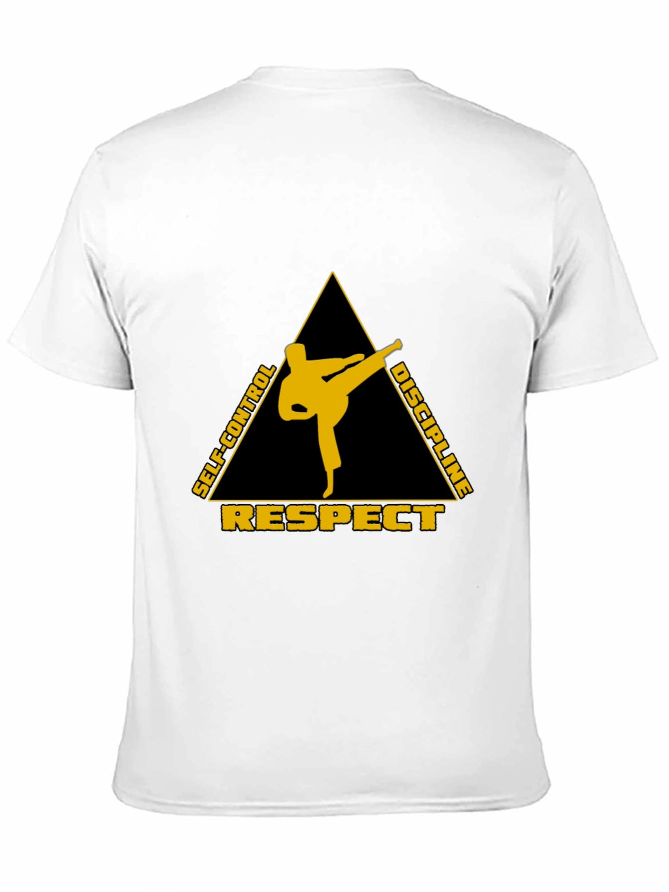 Black Martial Arts Respect Discipline T-Shirt view 11