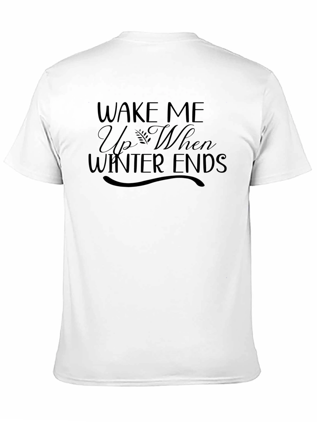 Black Wake Me Up When Winter Ends Graphic Tee view 11