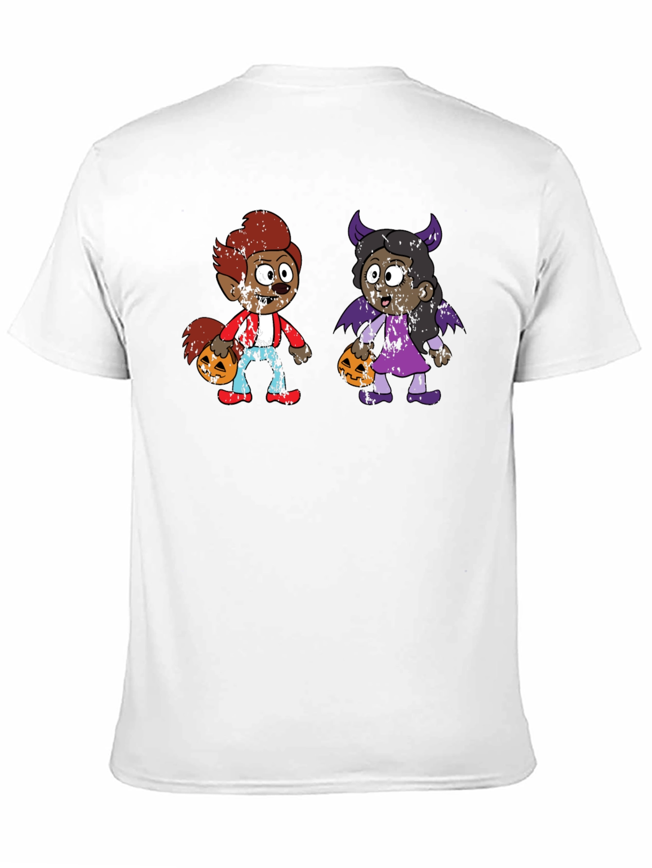 Black Halloween Kids Cartoon T-Shirt view 11