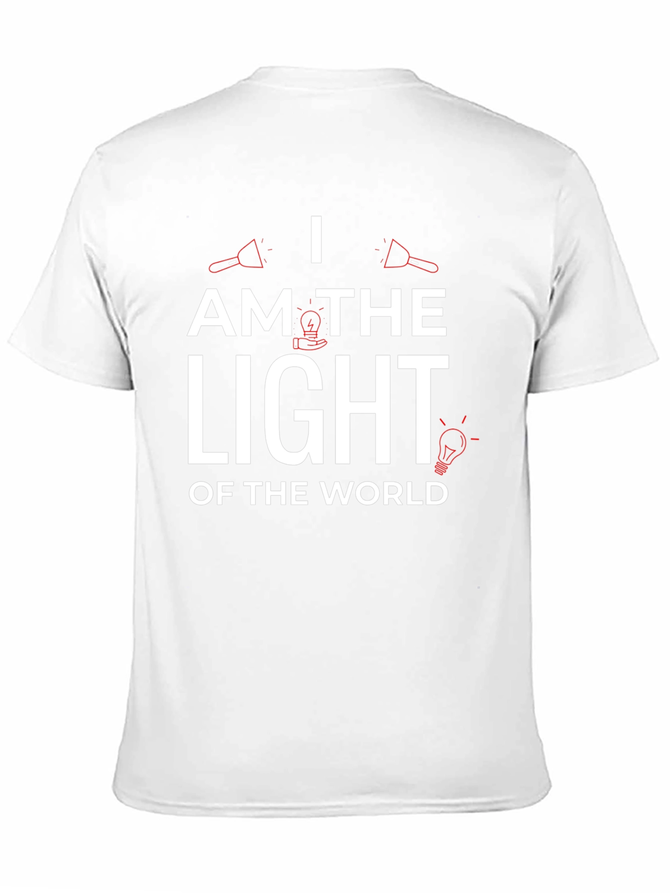 Black I am the Light Graphic Print T-Shirt view 11