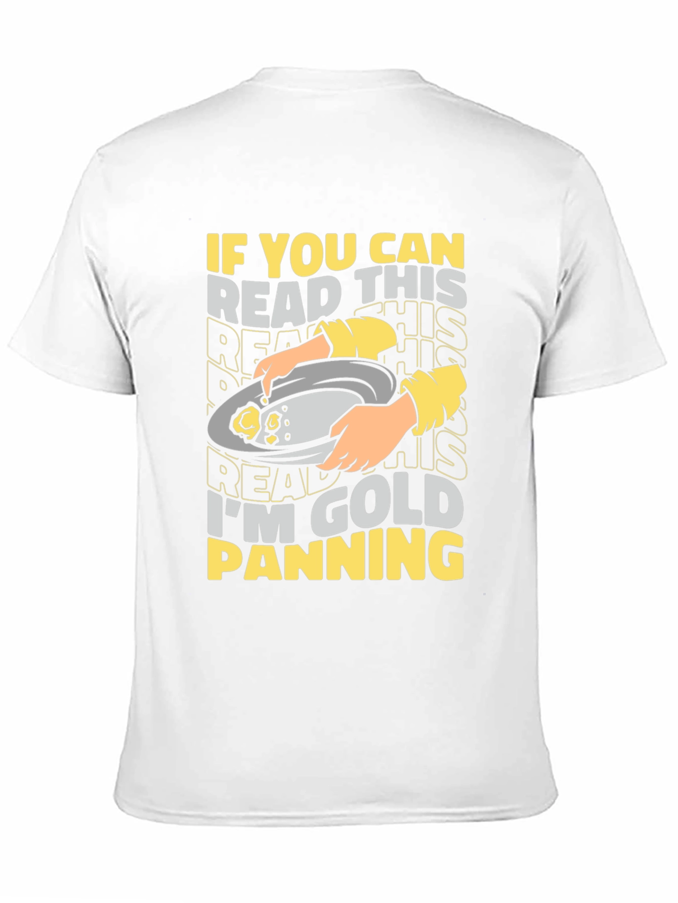 Black Gold Panning T-Shirt - Humorous Mining Tee view 11