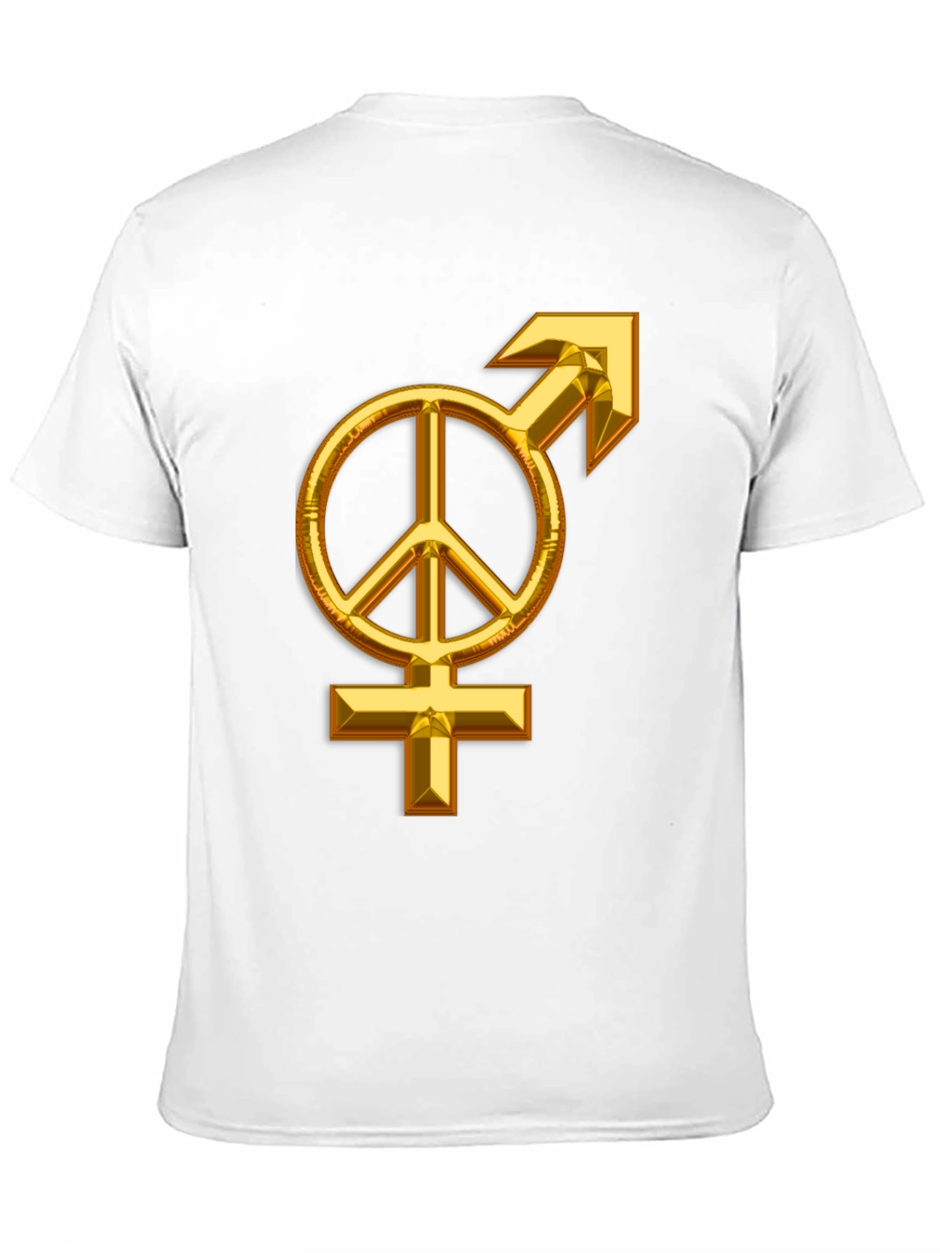 Black Peace Symbol Men's Graphic Tee view 11