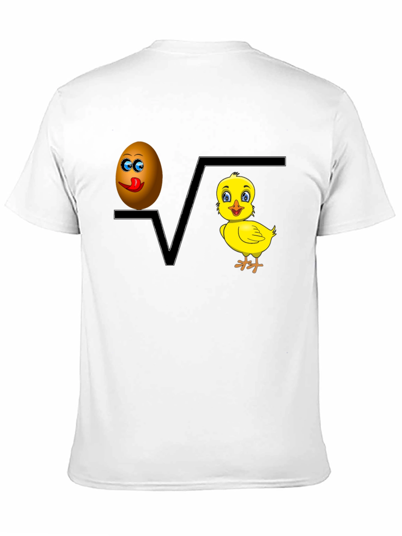 Black Egg Plus Chick Equals Fun Tee view 11