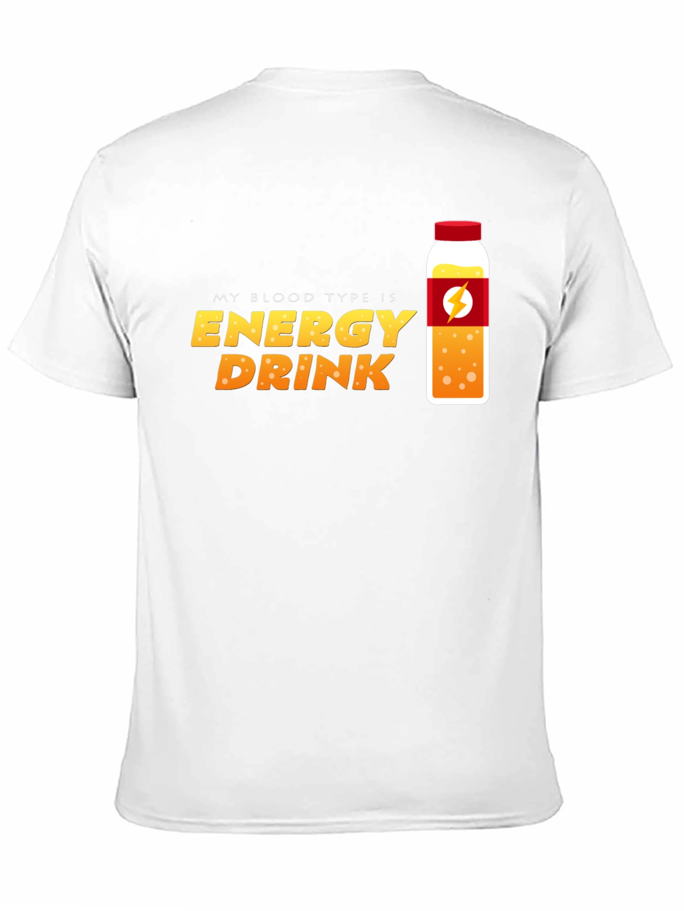 Black Energy Drink Blood Type T-Shirt - Novelty Graphic Tee view 11